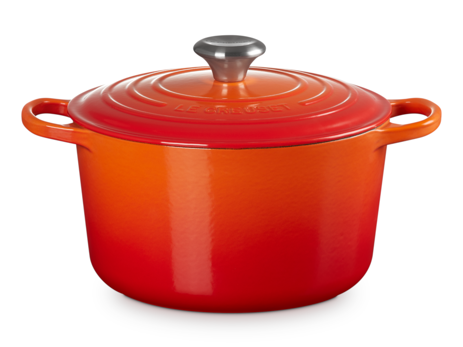 Le Creuset Bräter Signature rund ofenrot 24cm Freisteller 1