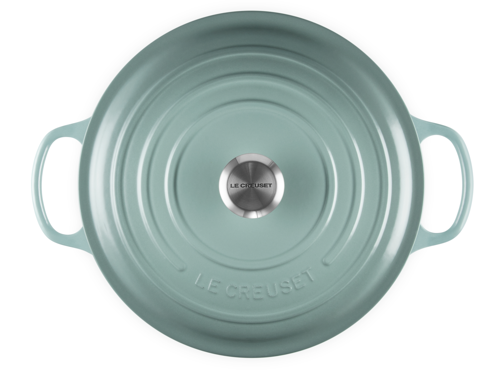 Le Creuset Gourmet-Bräter Signature rund sea salt 30cm Freisteller 5