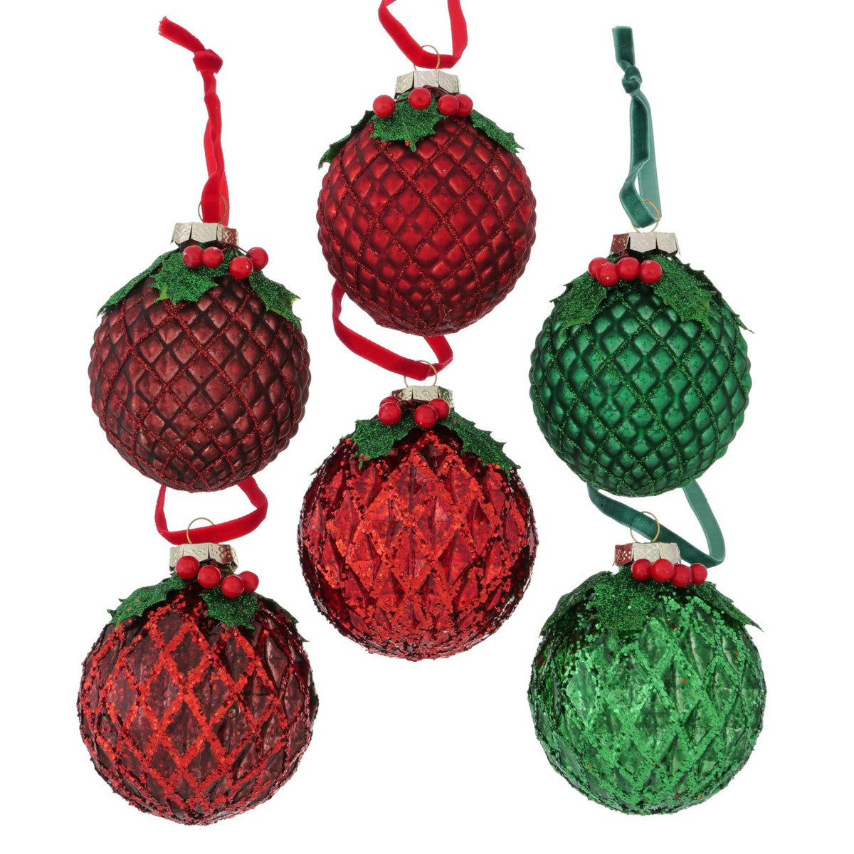 Boltze Fionn Weihnachtskugel  8cm sortiert (1Stück)