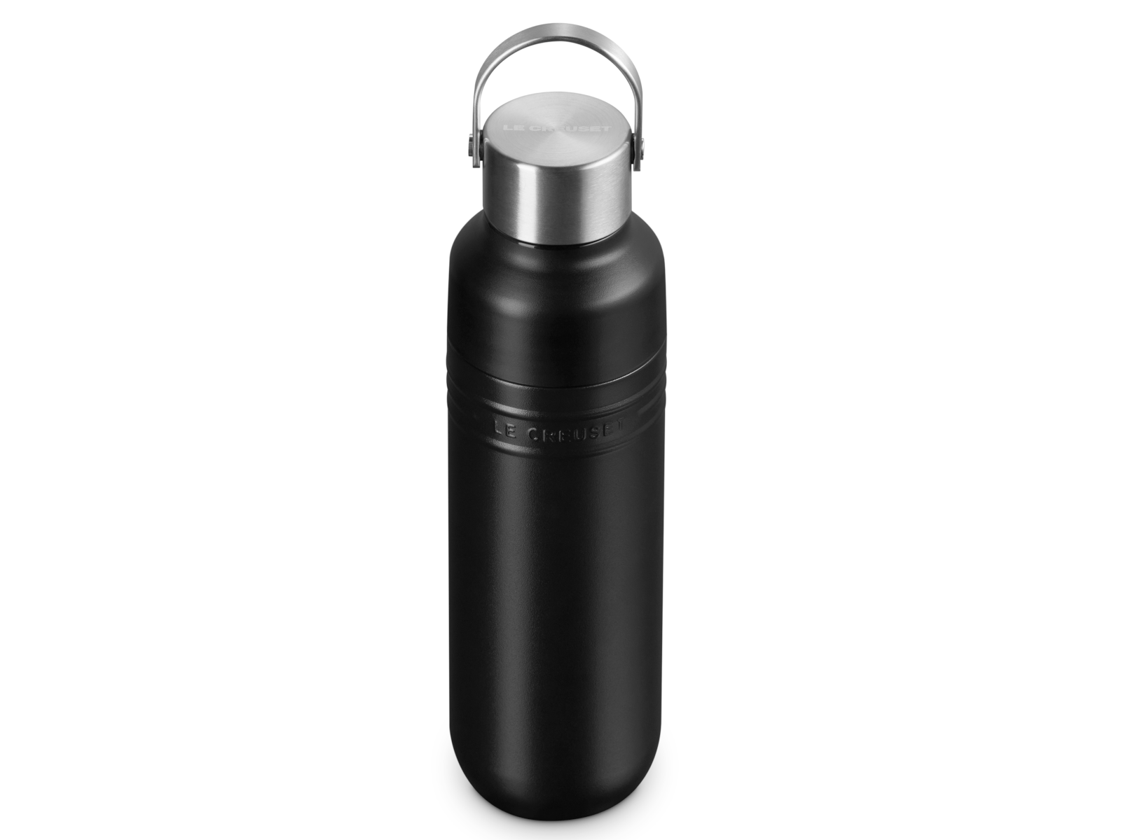 Le Creuset On The Go Trinkflasche schwarz matt 500ml Freisteller 2