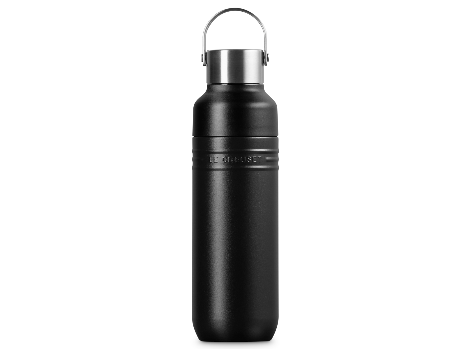 Le Creuset On The Go Trinkflasche schwarz matt 500ml Freisteller 1