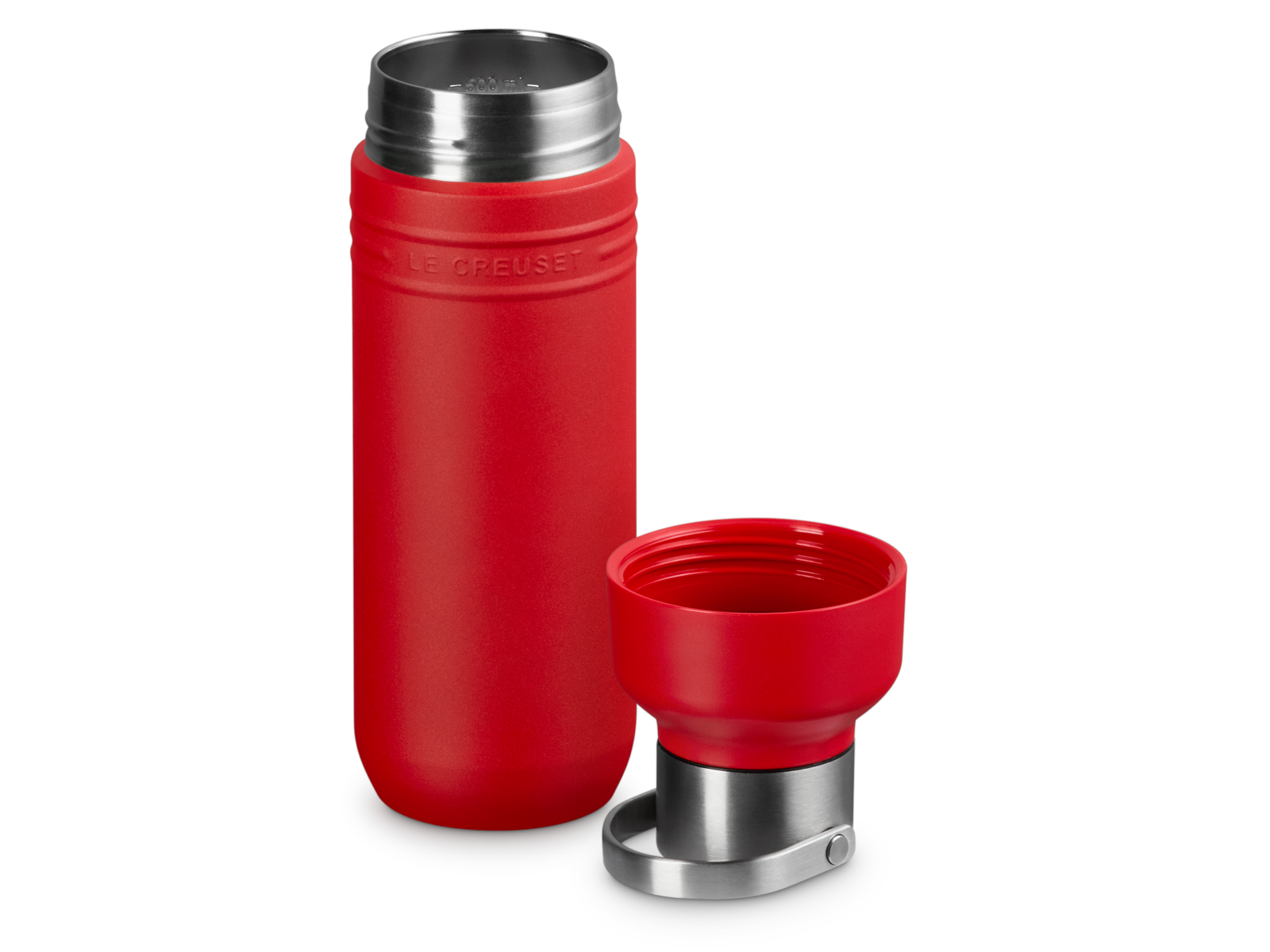 Le Creuset On The Go Trinkflasche kirschrot 500ml Freisteller 4