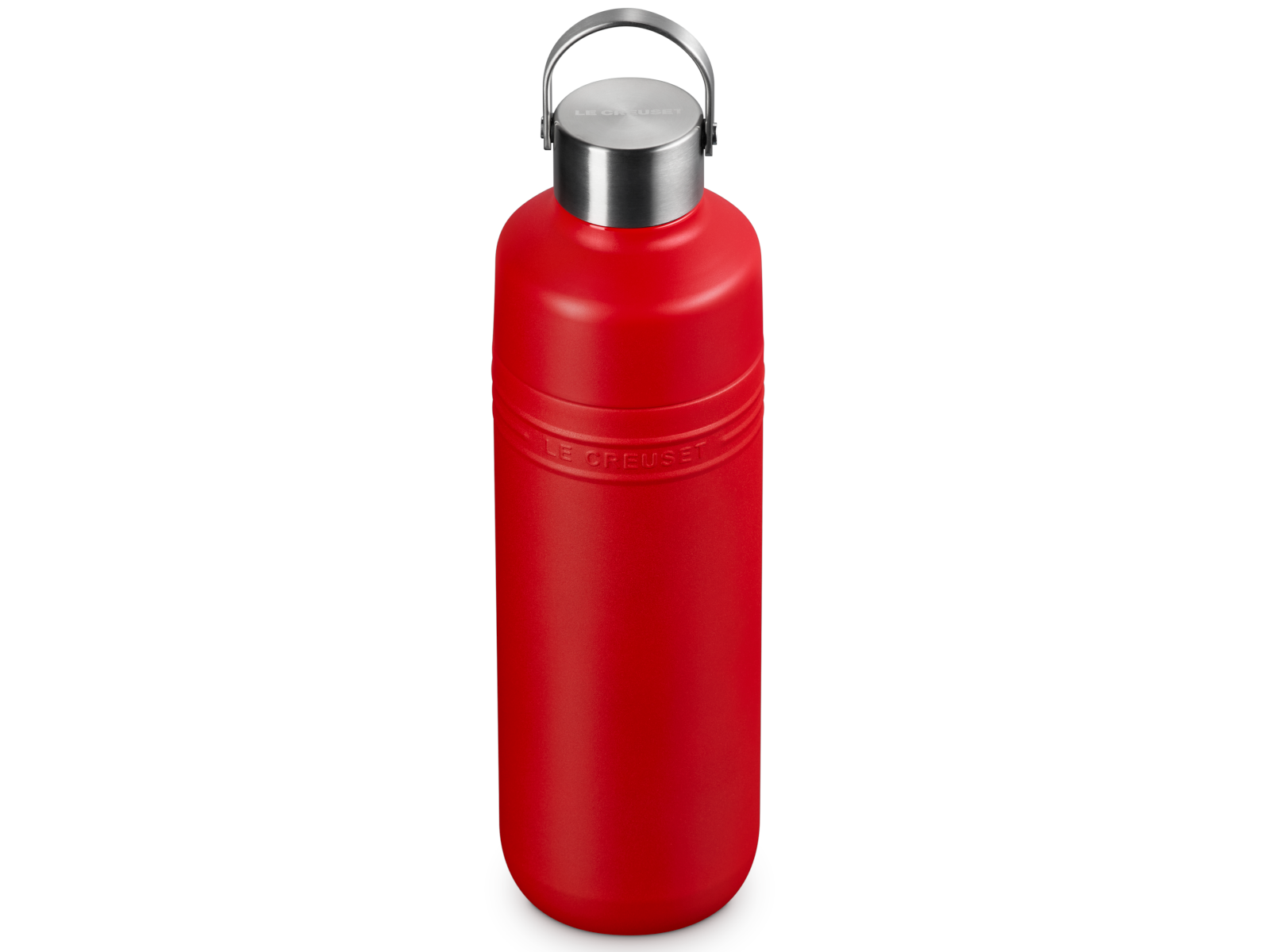 Le Creuset On The Go Trinkflasche kirschrot 1l Freisteller 2