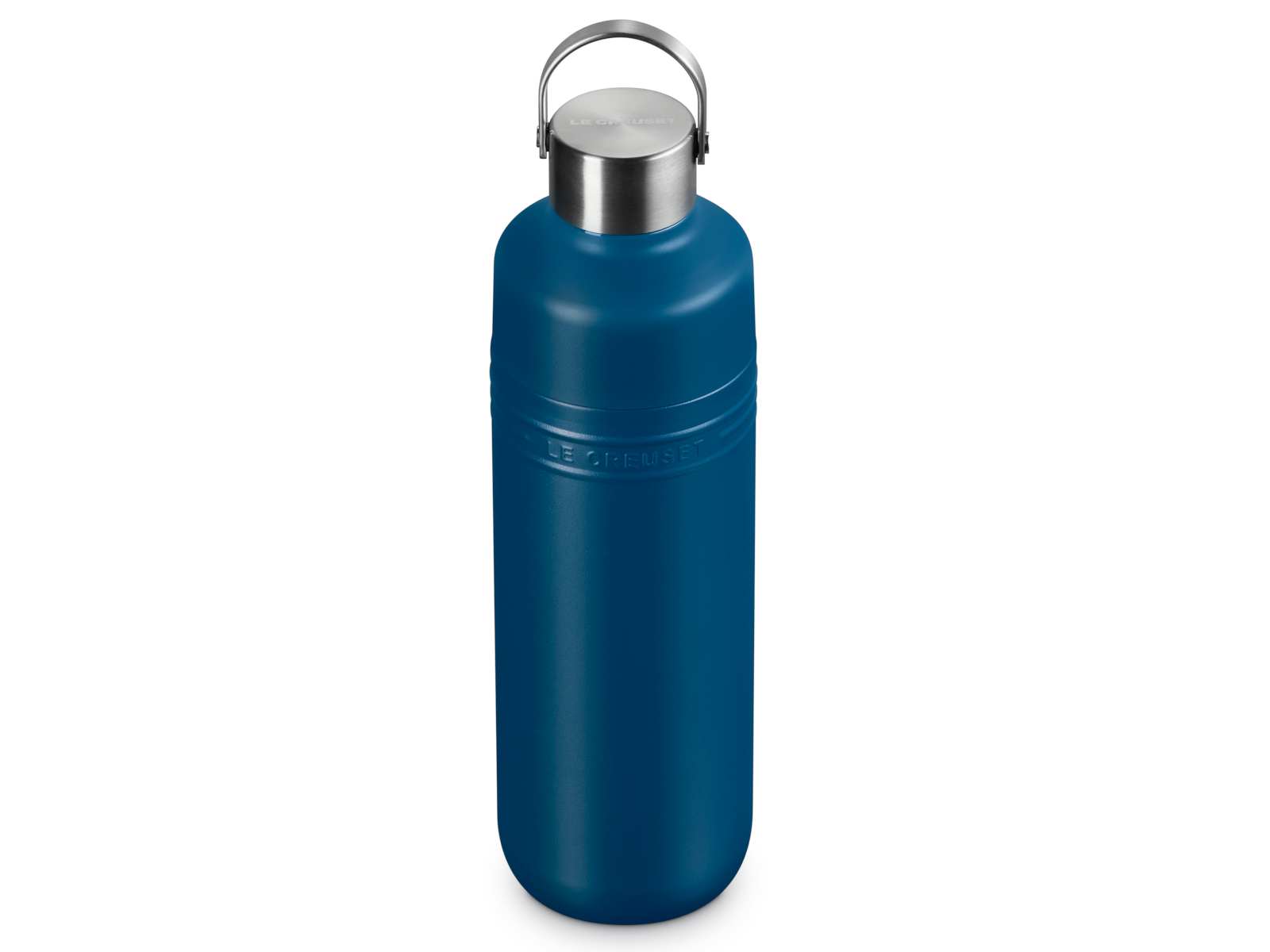 Le Creuset On The Go Trinkflasche deep teal 1l Freisteller 2
