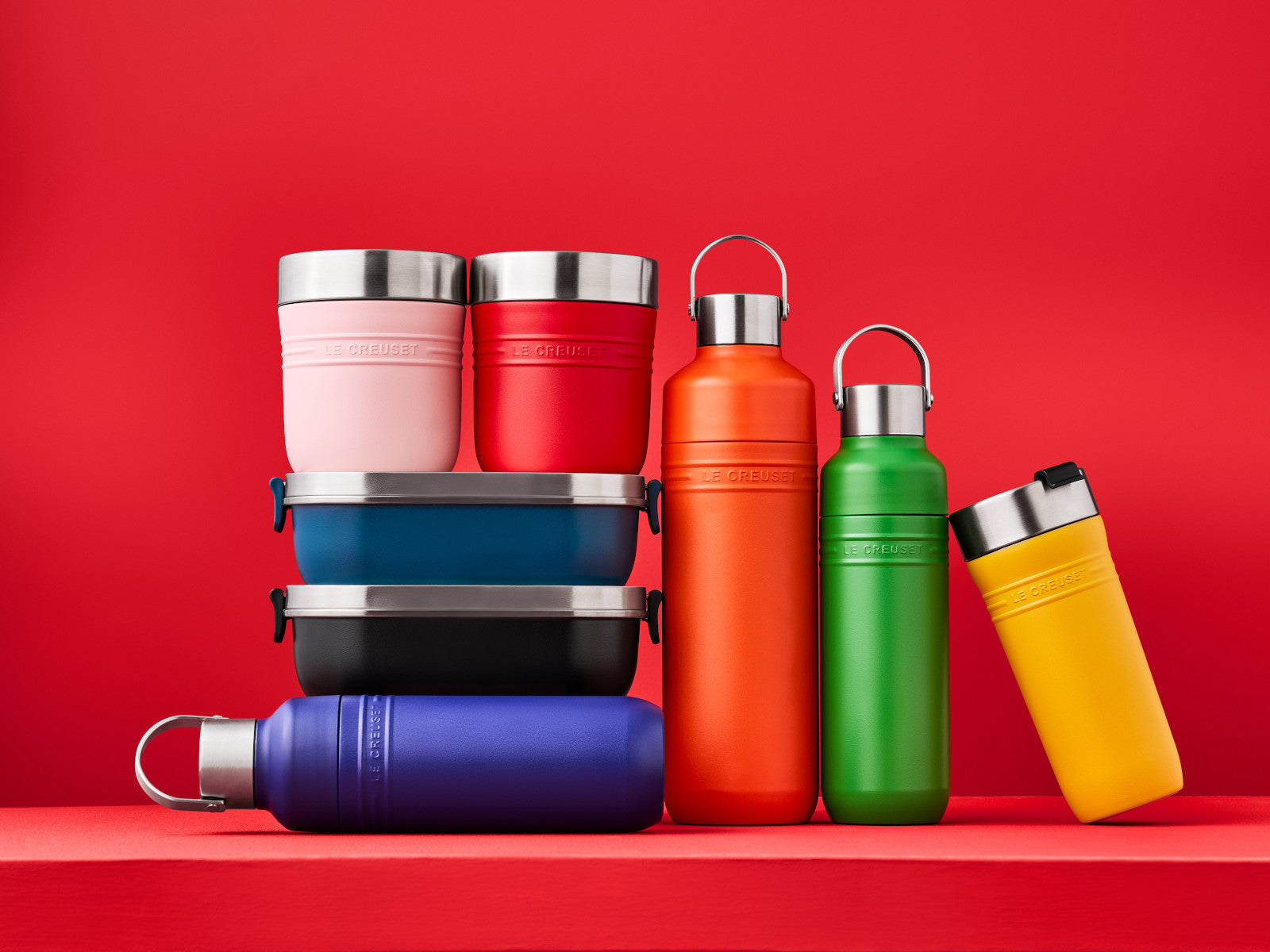 Le Creuset On The Go Trinkflasche ofenrot  1l Lifestyle 7