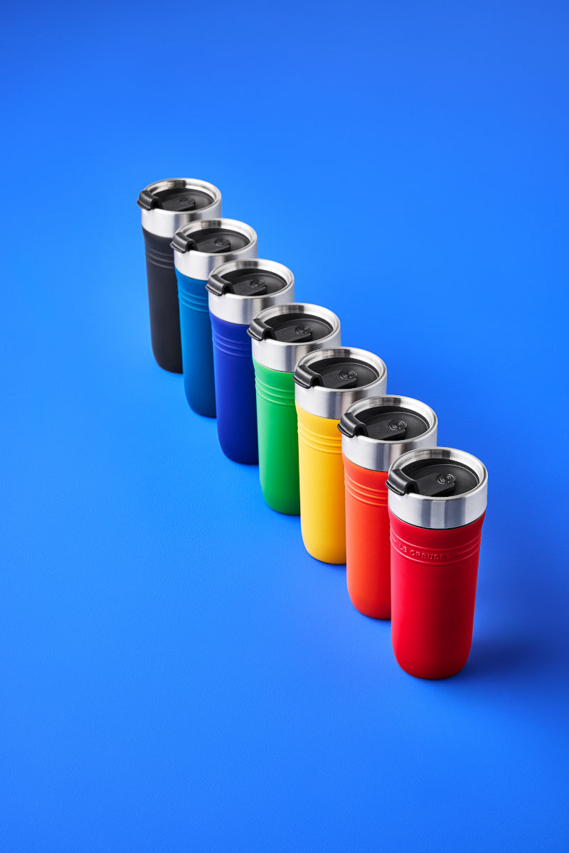 Le Creuset On The Go Thermobecher schwarz matt 350ml Lifestyle 5