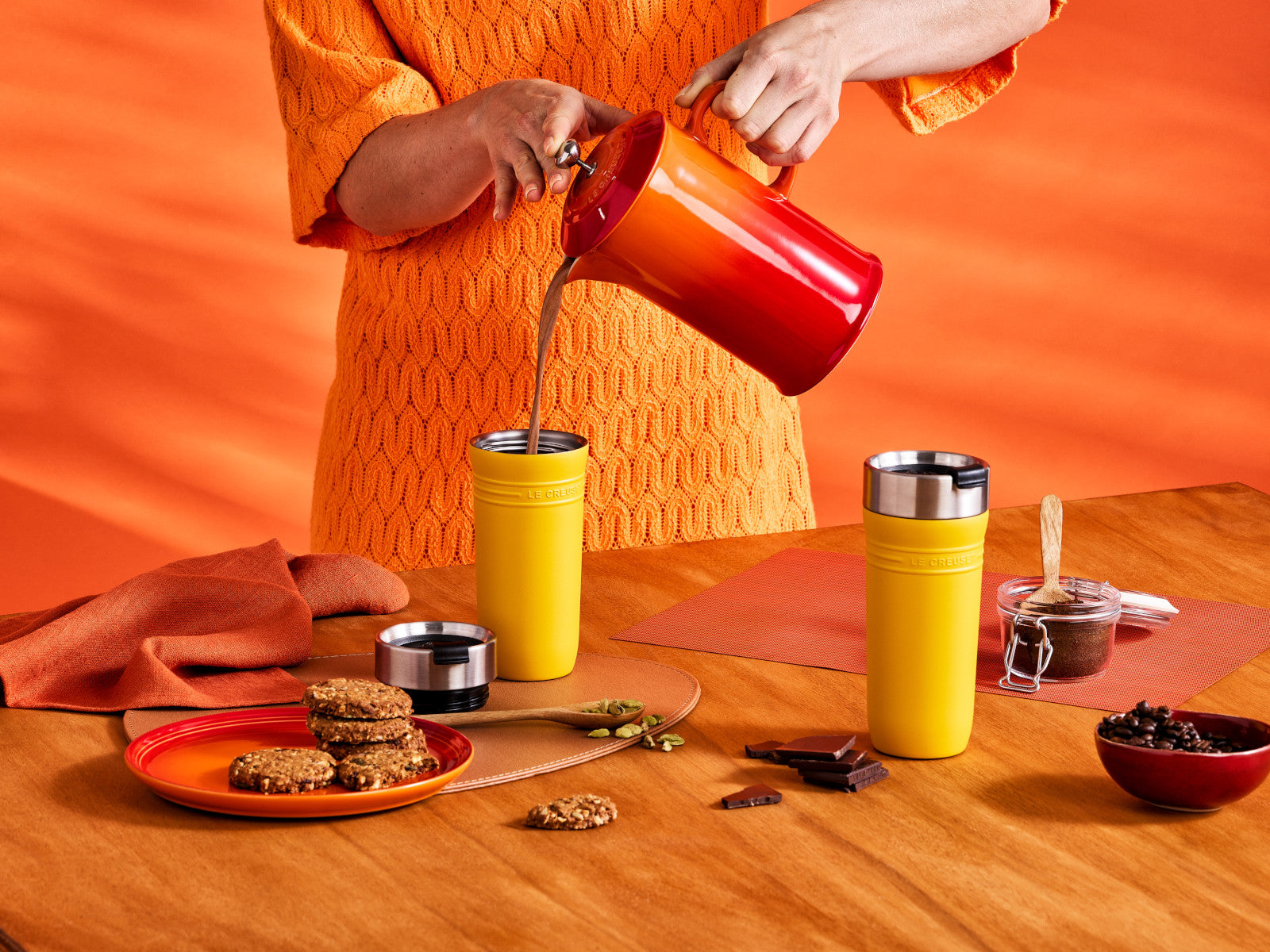 Le Creuset On The Go Thermobecher nectar 350ml Lifestyle 6