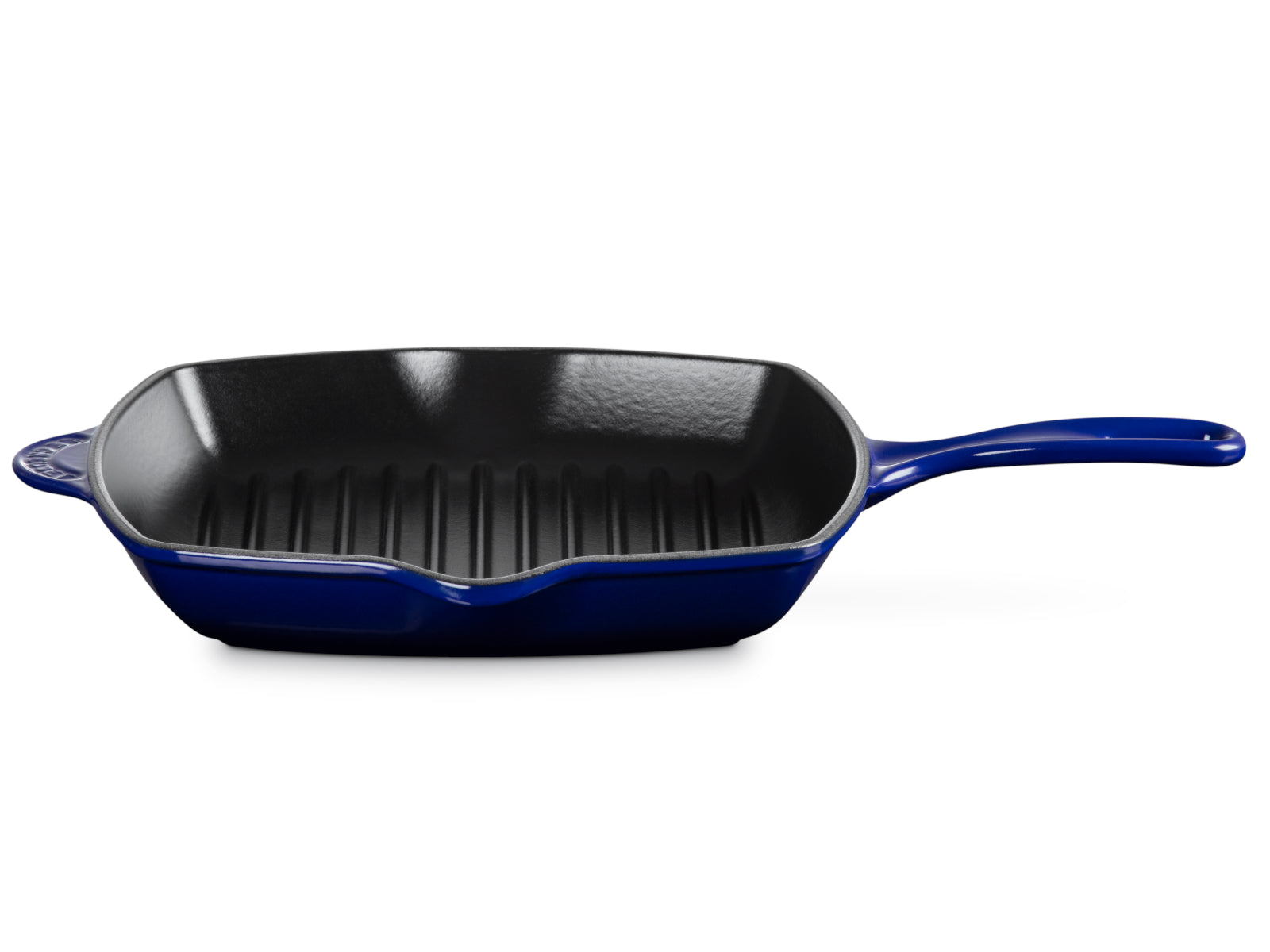 Le Creuset Grillpfanne Tradition quadratisch indigo 26cm Freisteller 1