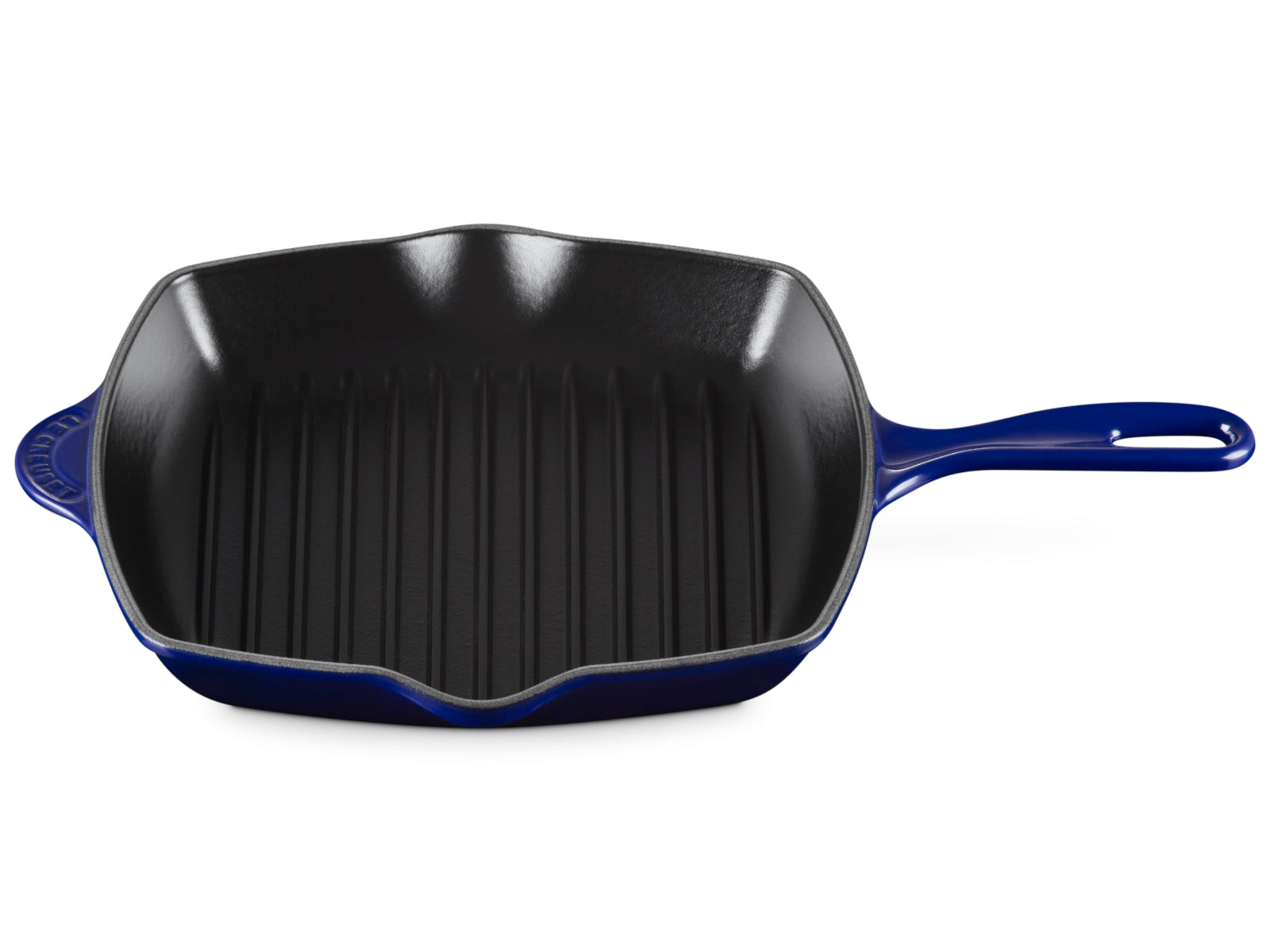 Le Creuset Grillpfanne Tradition quadratisch indigo 26cm Freisteller 3