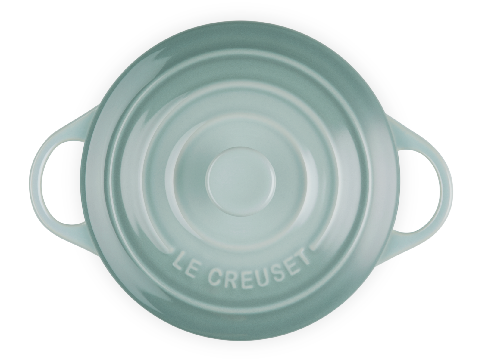 Le Creuset Mini-Cocotte rund sea salt 14cm Freisteller 5
