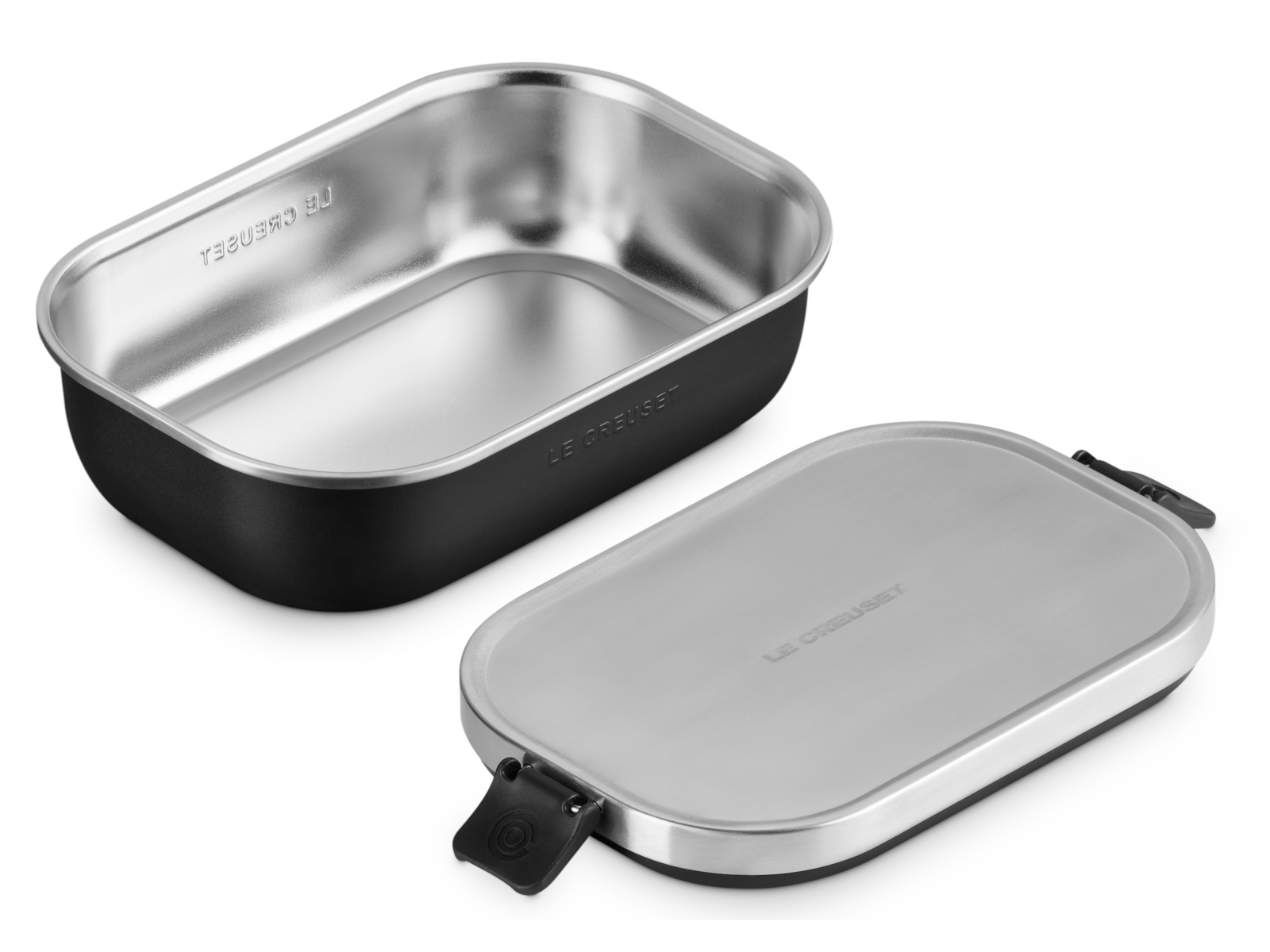 Le Creuset On The Go Lunchbox schwarz matt 900ml Freisteller 3