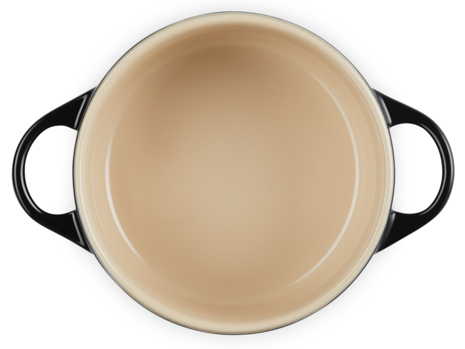 Le Creuset Mini-Cocotte rund schwarz glänzend 14cm Freisteller 5