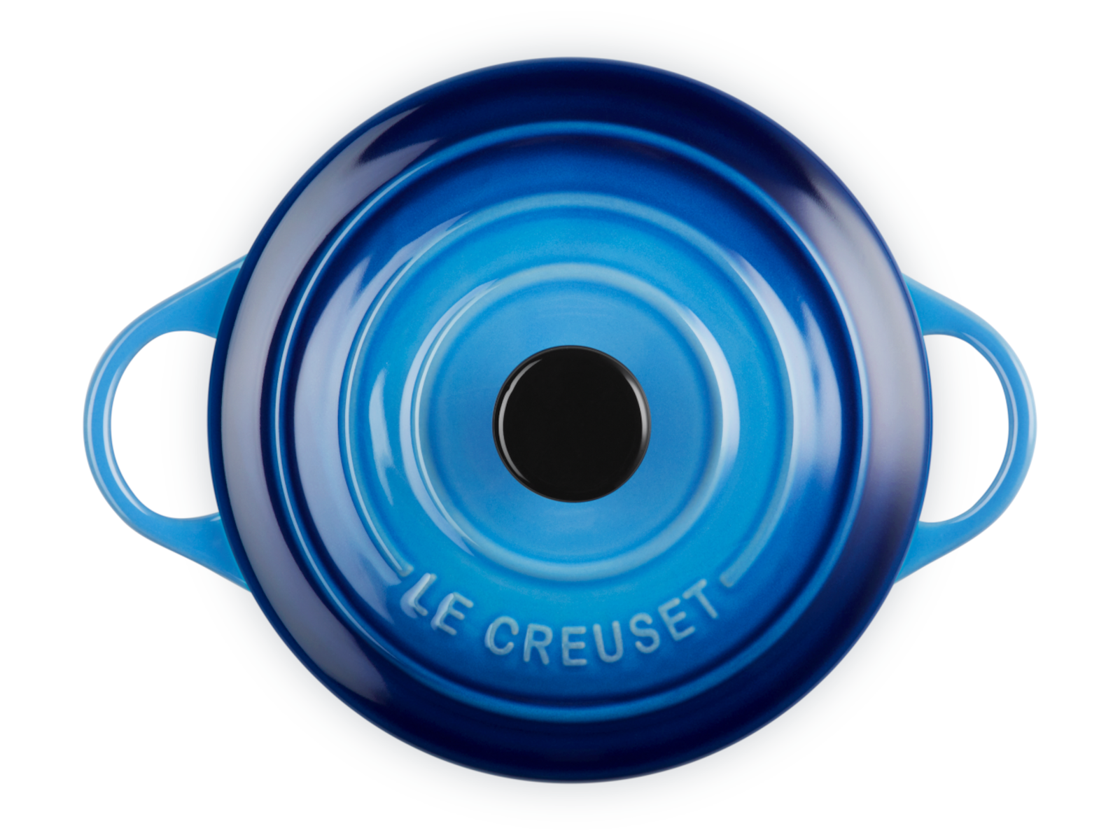 Le Creuset Mini-Cocotte rund azure 14cm Freisteller 5