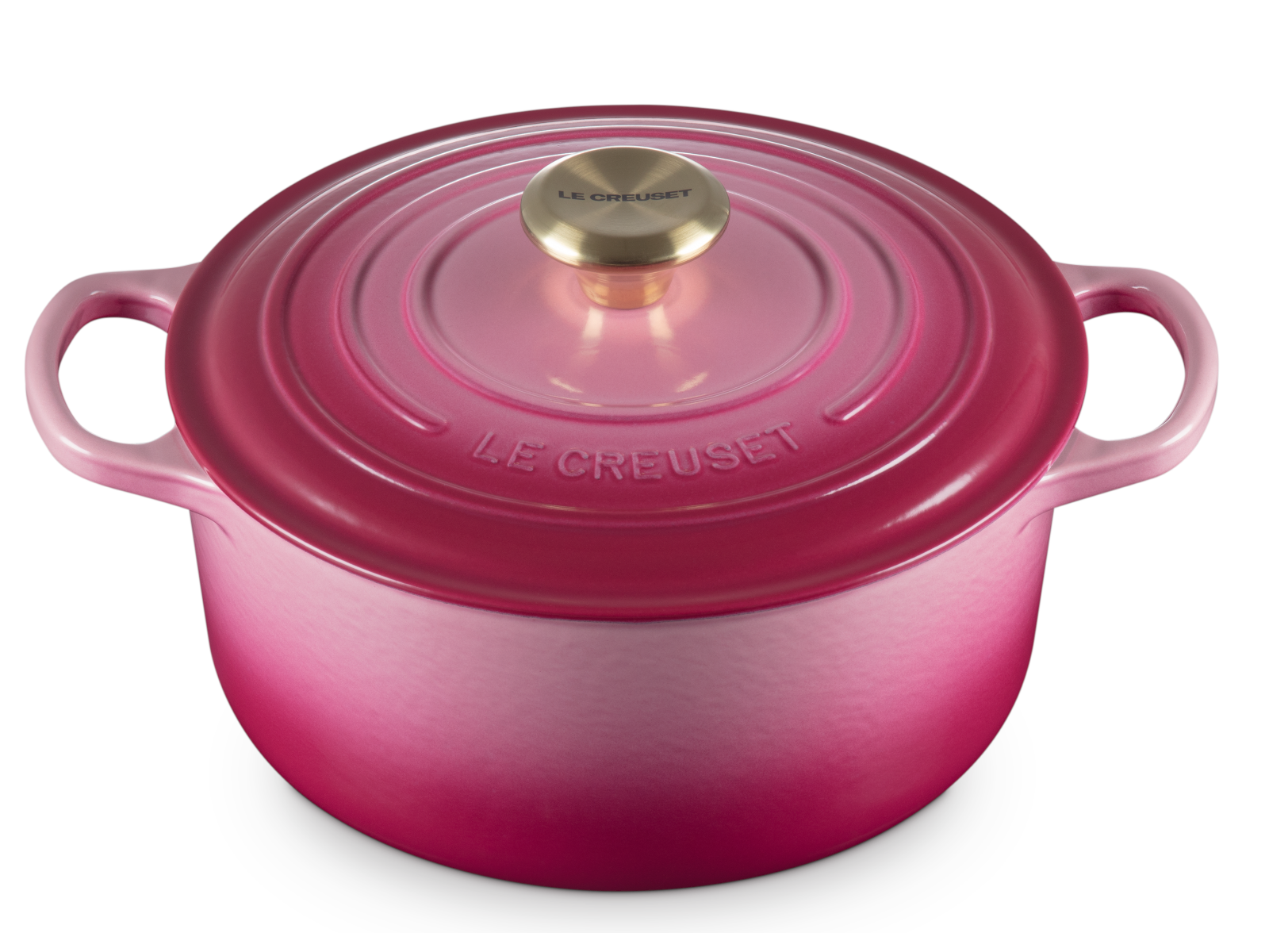 Les Creuset Bräter Signature rund berry 24cm Freisteller 2