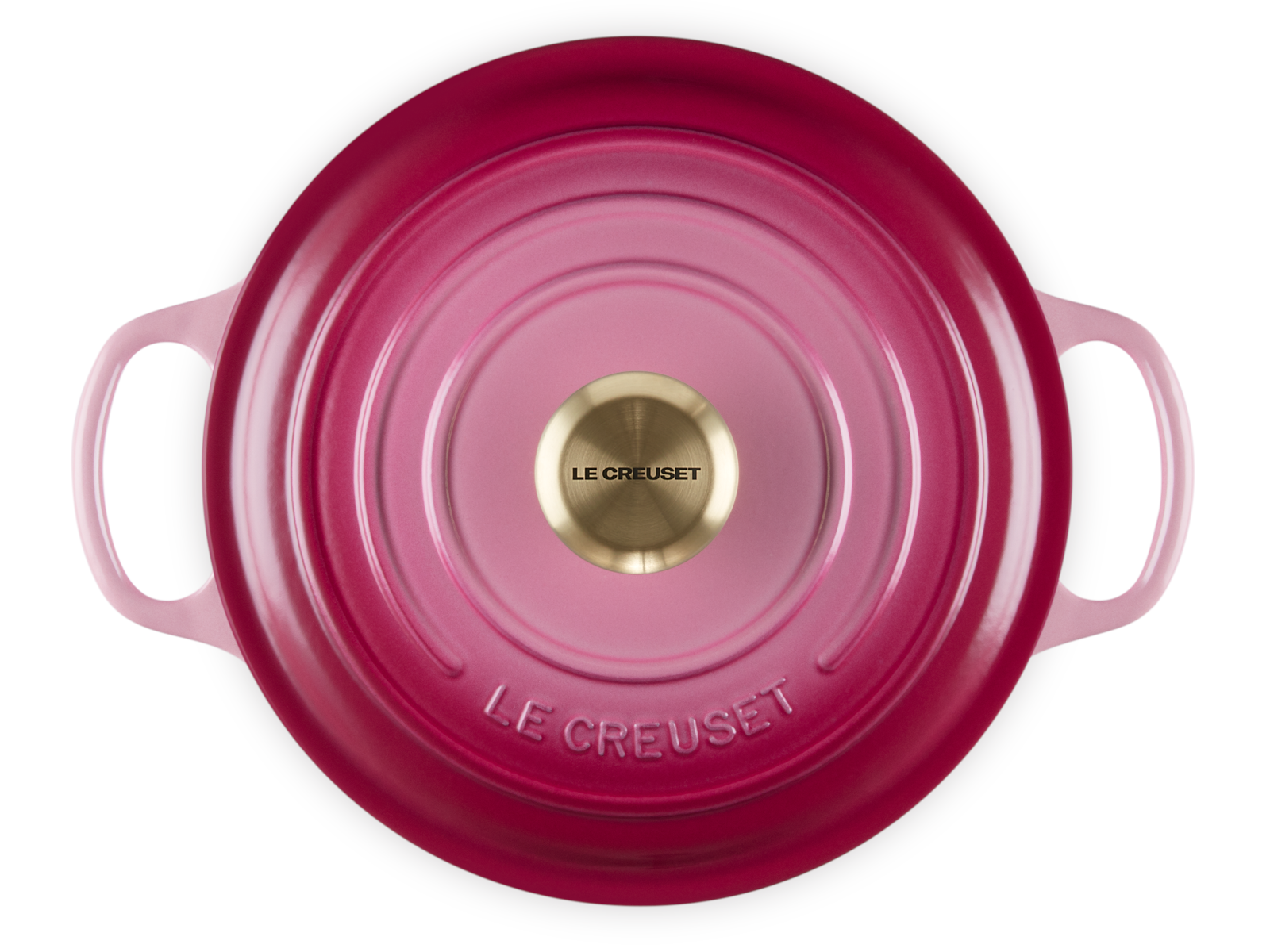 Les Creuset Bräter Signature rund berry 24cm Freisteller 4
