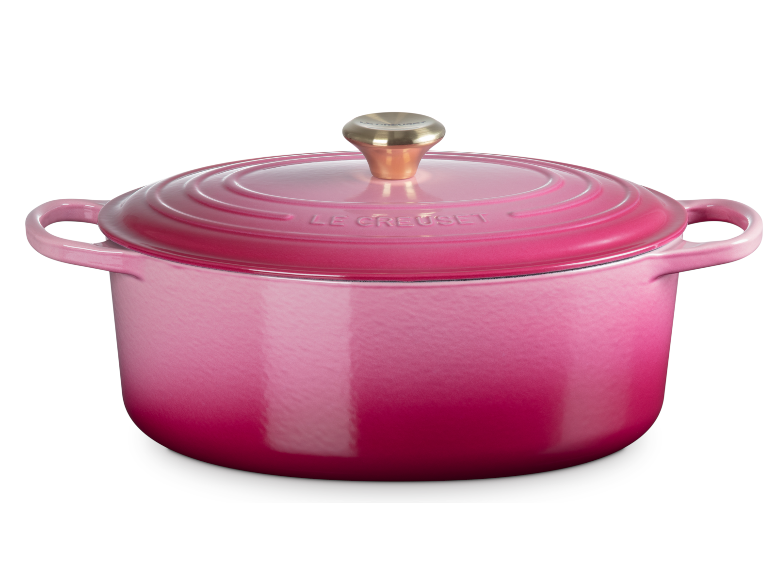 Les Creuset Bräter Signature rund berry 31cm Freisteller 1