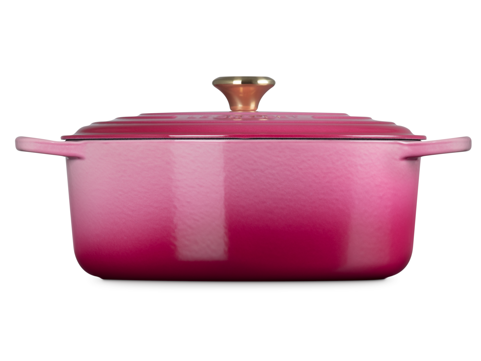 Les Creuset Bräter Signature rund berry 31cm Freisteller 3