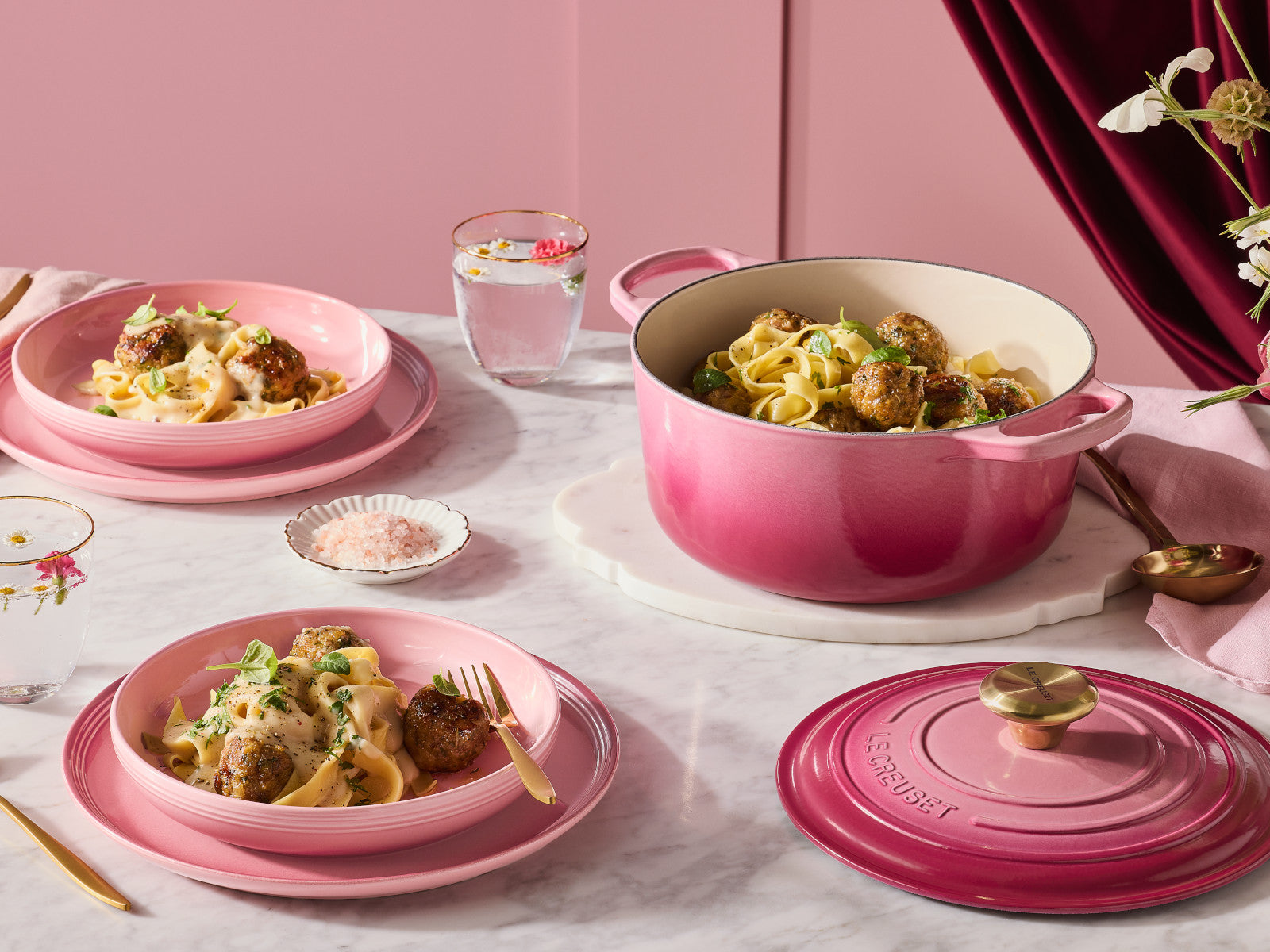 Les Creuset Suppenteller Coupe rose quartz 22cm Lifestyle 3