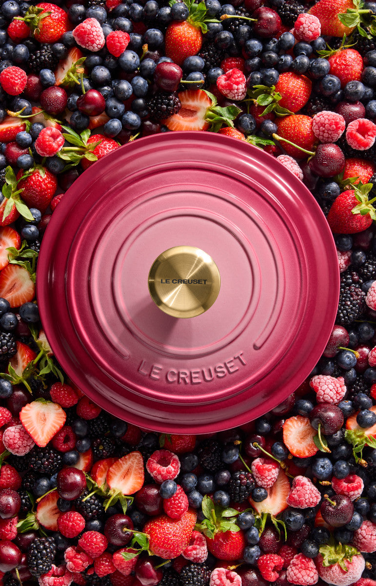Les Creuset Bräter Signature rund berry 31cm Lifestyle 4