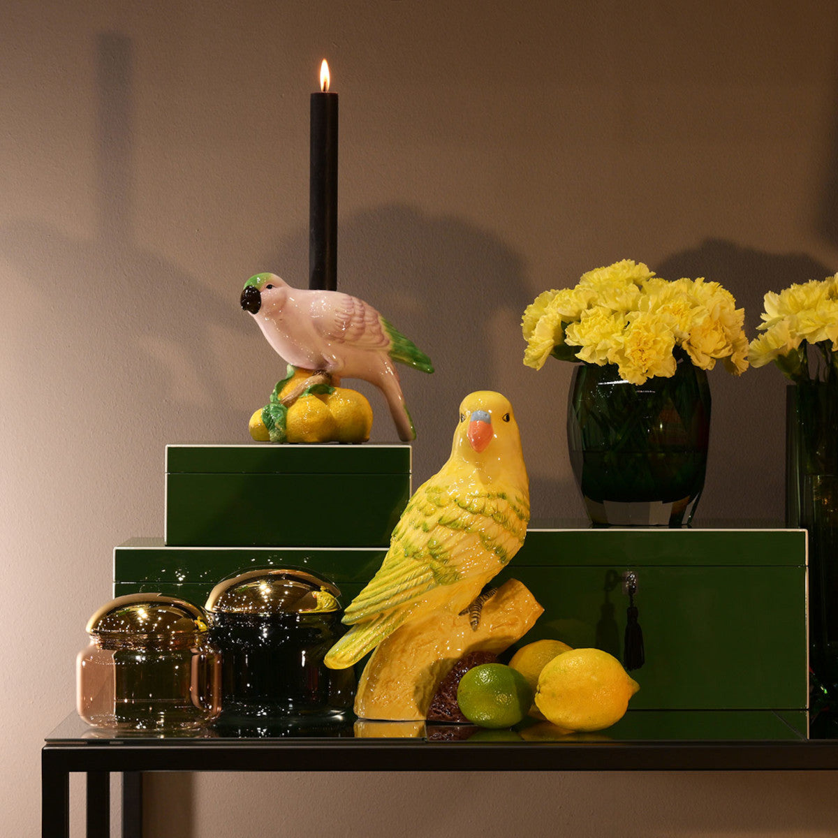 Giftcompany Voile Glasdose M braun/gold 10,5cm Lifestyle 3