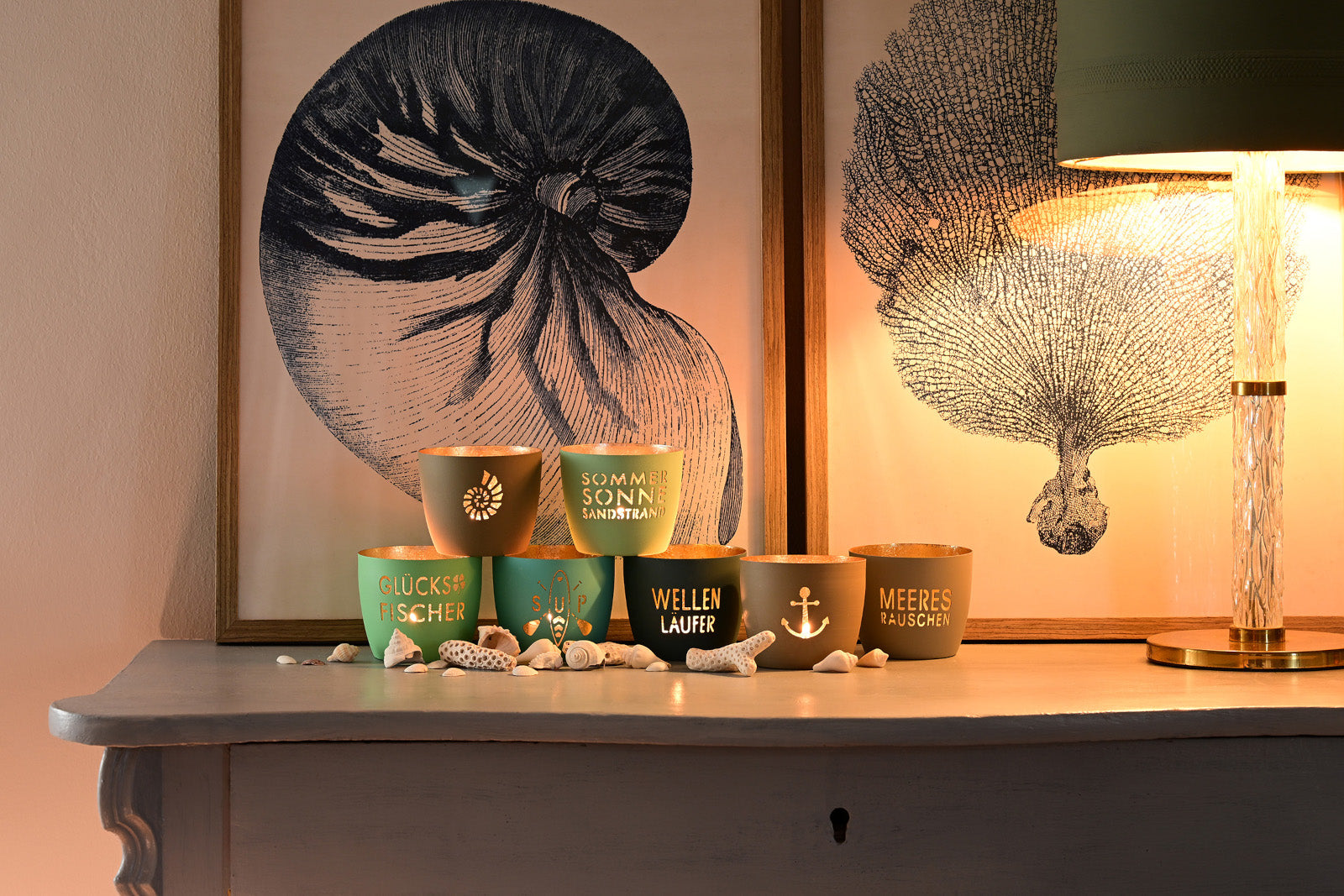 Giftcompany Madras Windlicht M Home weiß/gold 8,5cm Lifestyle 3