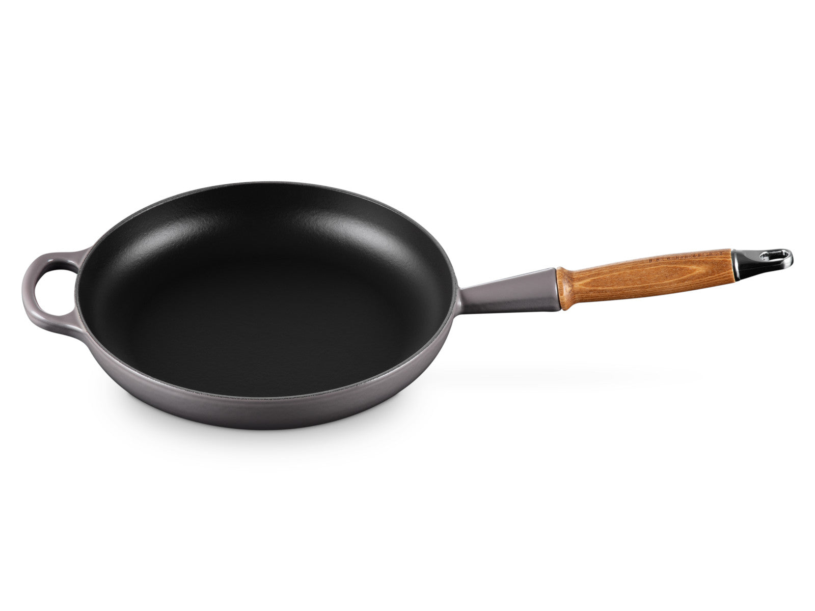 Le Creuset Brat- und Servierpfanne Signature mit Holzgriff flint 26cm Freisteller 4