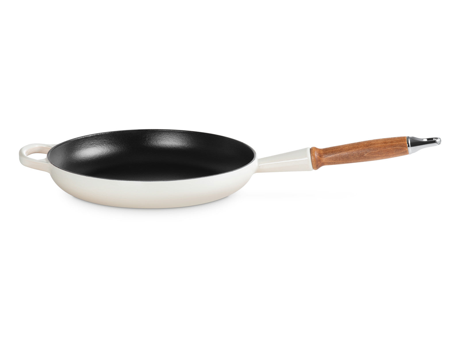 Le Creuset Brat- und Servierpfanne Signature mit Holzgriff meringue 26cm Freisteller 1