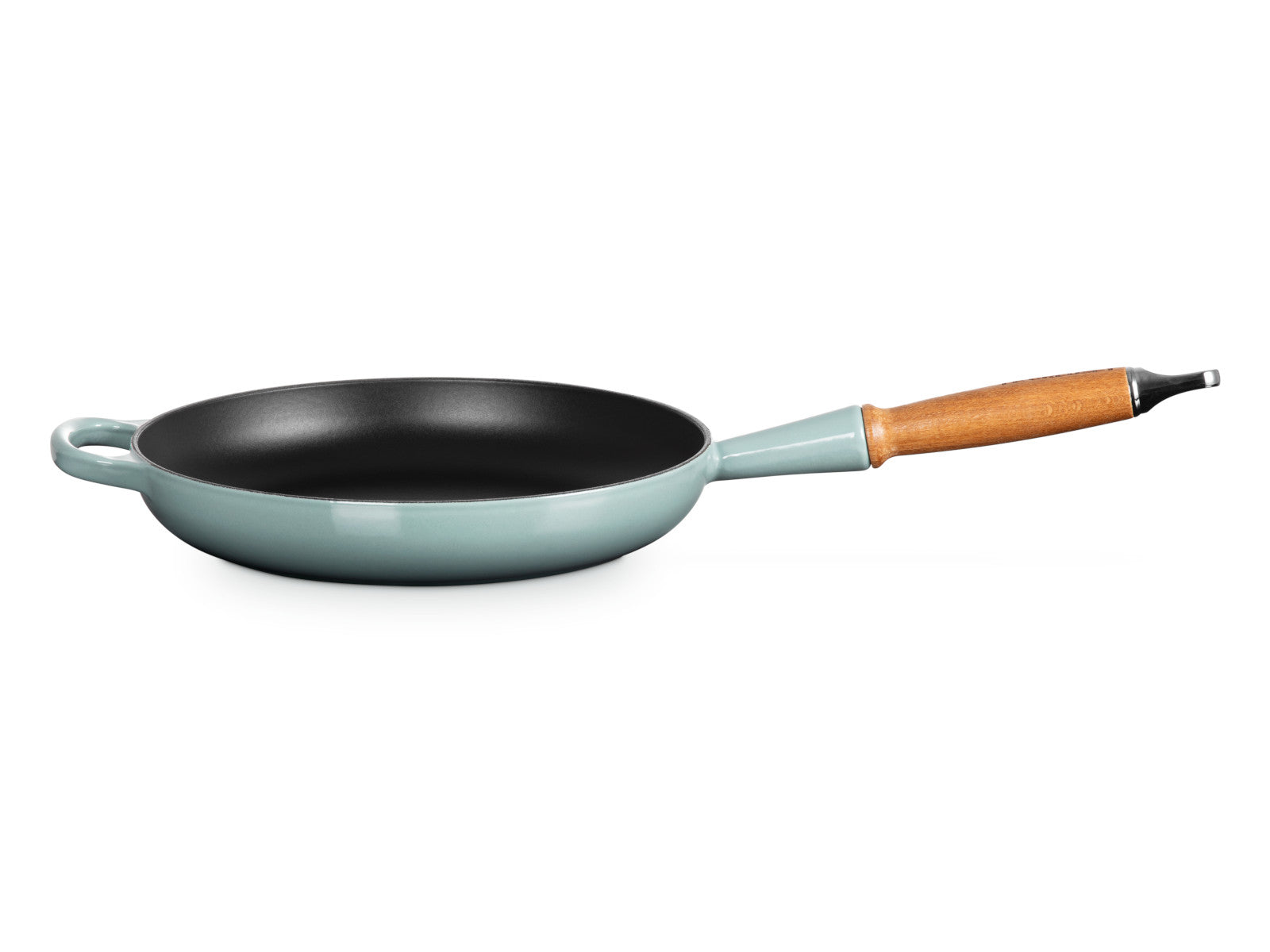 Le Creuset Brat- und Servierpfanne Signature mit Holzgriff sea salt 26cm Freisteller 1