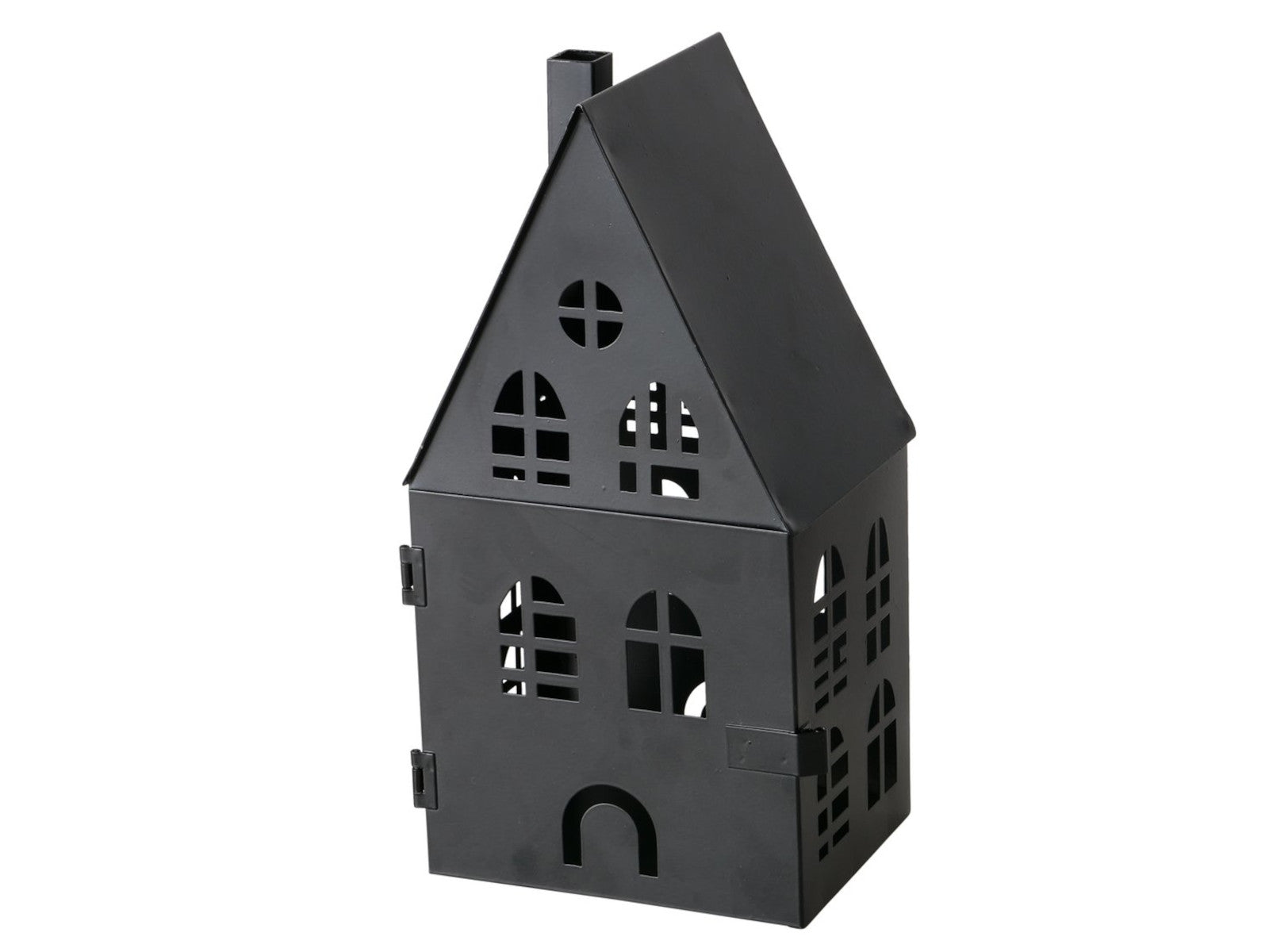 Boltze Dover Laterne Eisen schwarz 13-35cm 3tlg Freisteller 3