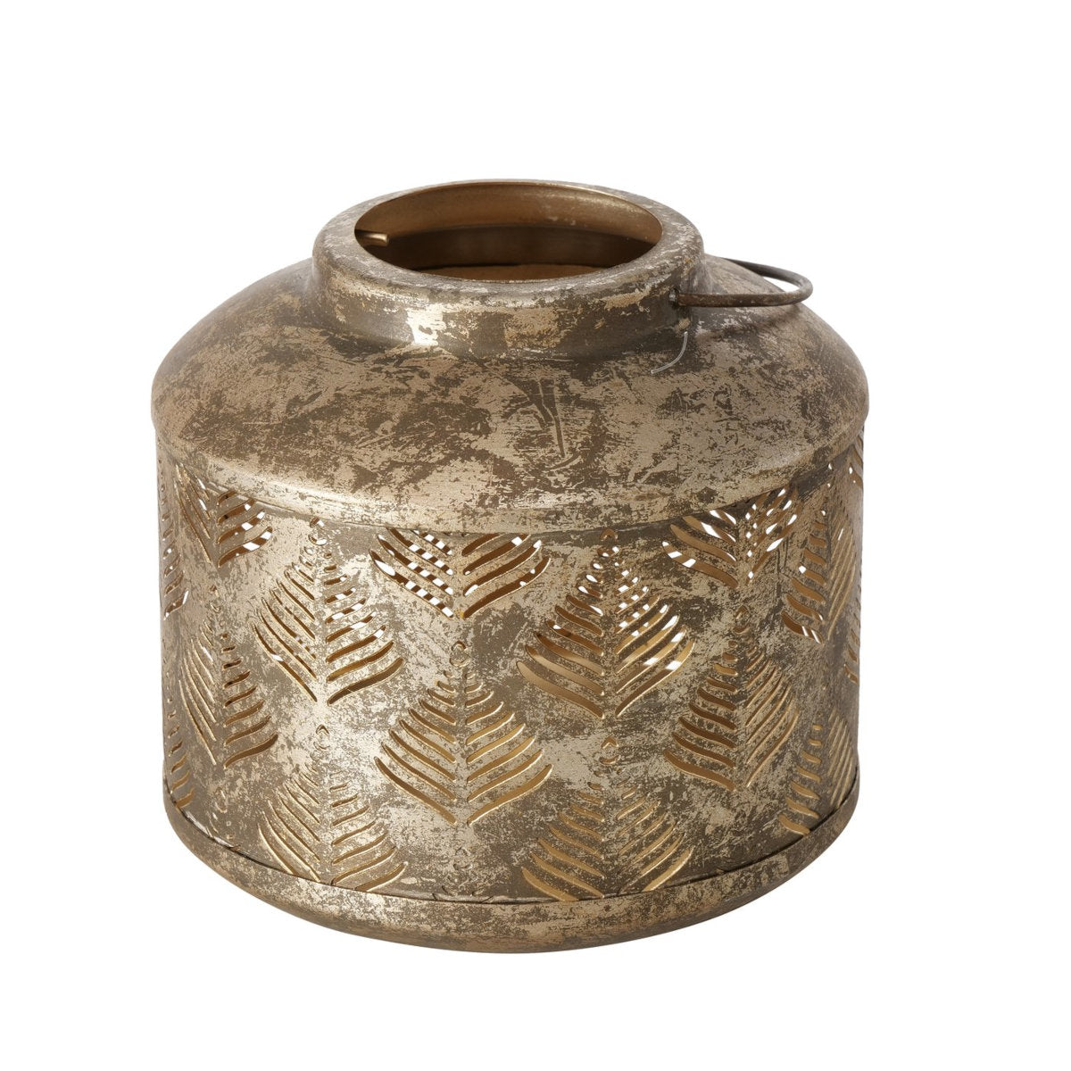 Boltze Rusika Windlicht Eisen antikbraun 13cm (1 Stück)