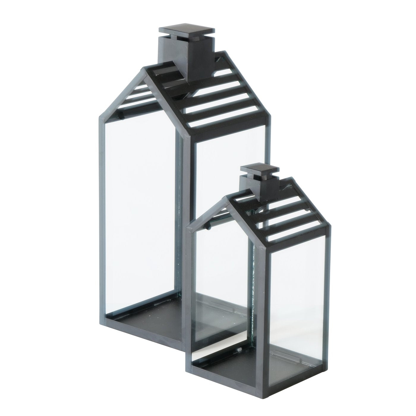 Boltze Cody Laterne schwarz 35cm (1 Stück) Freisteller 1