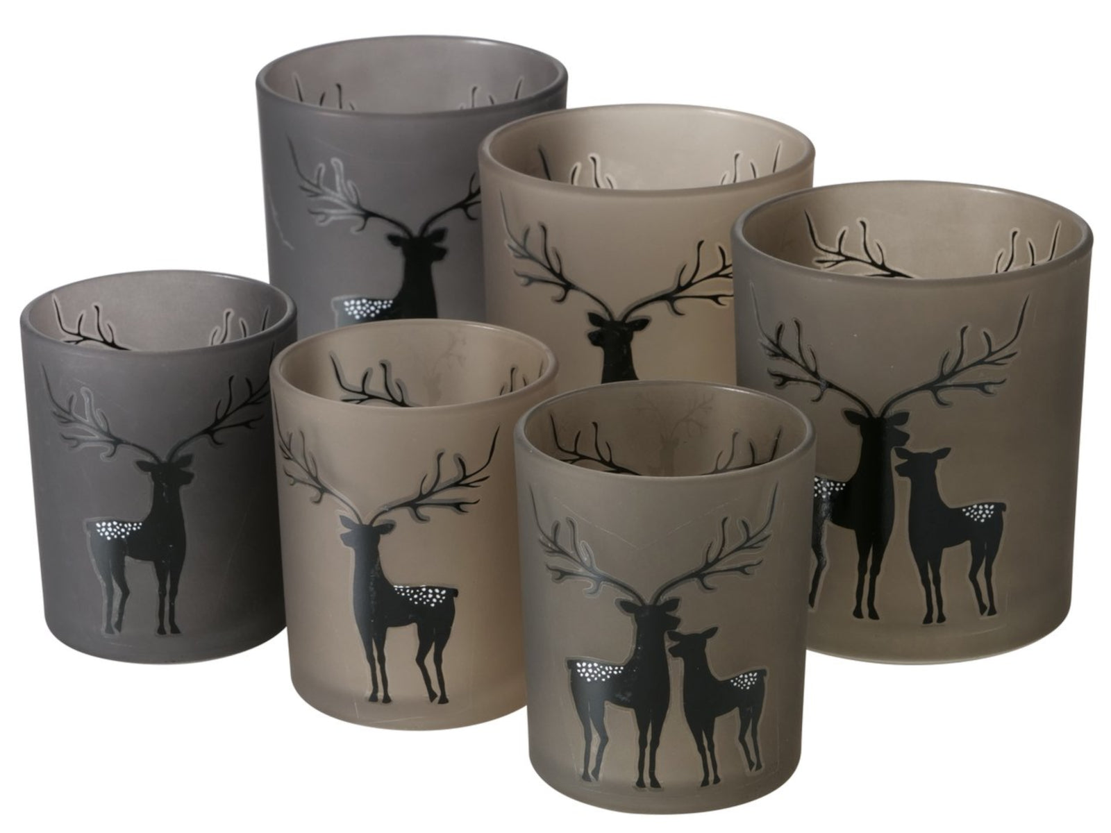 Boltze Windlicht sortiert braun 10cm (1 Stück) Freisteller 1