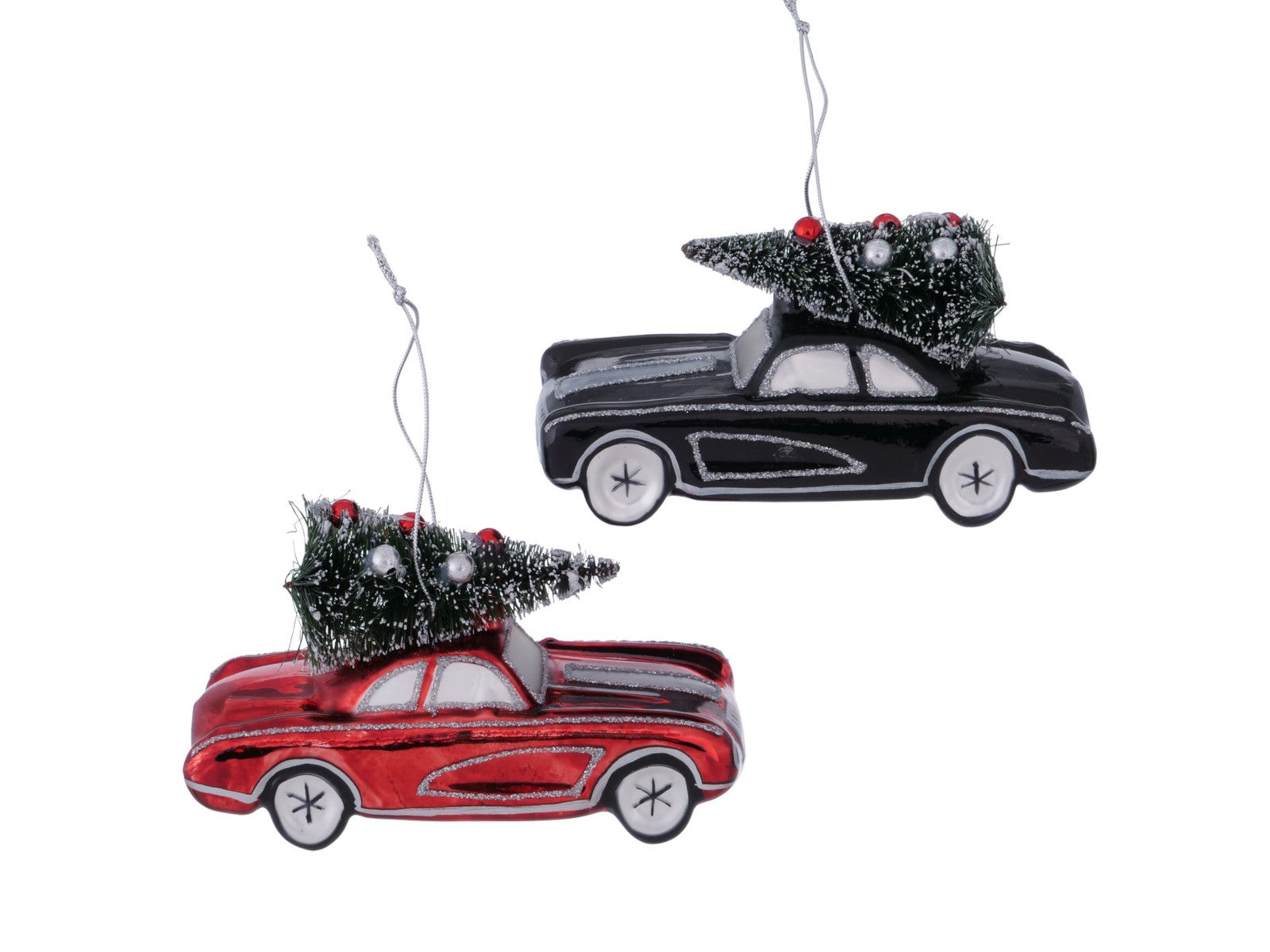 Boltze Chevy Weihnachtsanhänger rot sortiert 11cm (1 Stück)