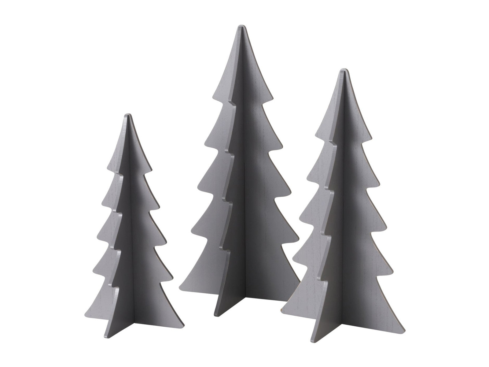 Boltze Ceti Baum Dekoaufsteller grau 70cm (1 Stück)