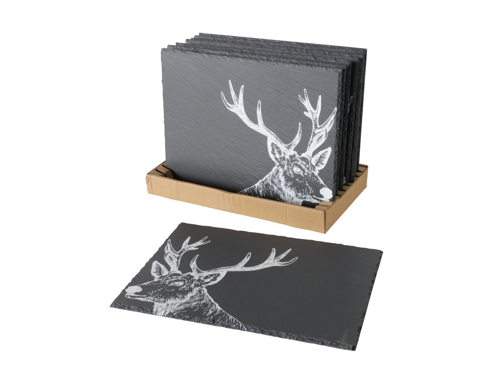 Boltze Moritz Tischset Schiefer sortiert schwarz 40x30cm (1 Stück) Freisteller 1