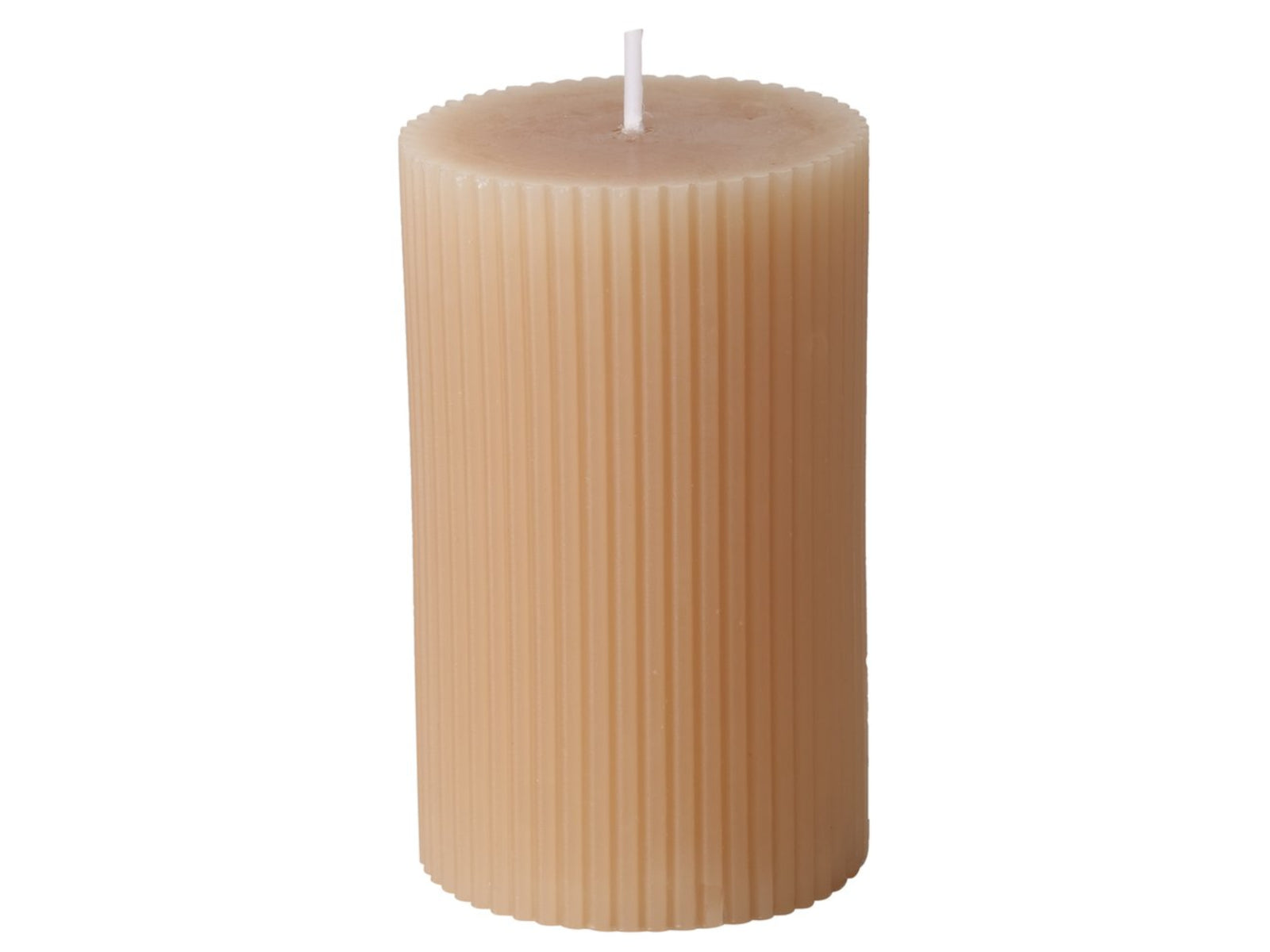 Boltze Classic Stumpenkerze beige 10cm Freisteller 1
