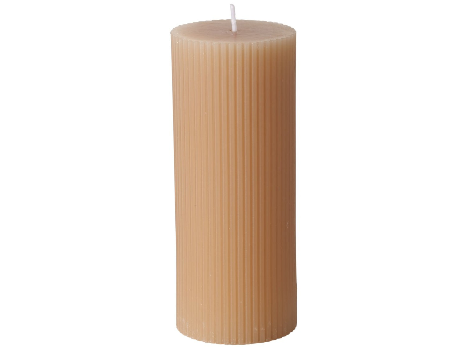 Boltze Classic Stumpenkerze beige 15cm (1 Stück) Freisteller 1