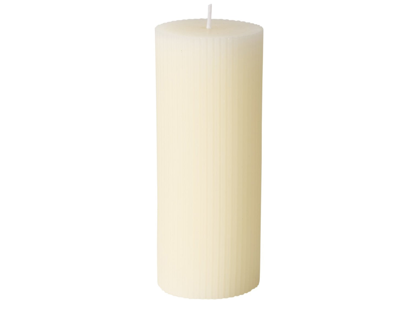 Boltze Classic Stumpenkerze creme 15cm Freisteller 1
