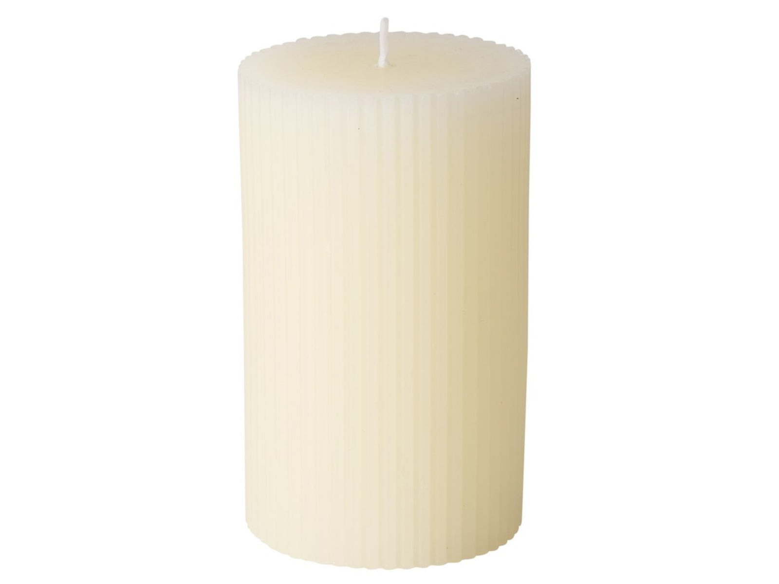 Boltze Classic Stumpenkerze creme 10cm Freisteller 1
