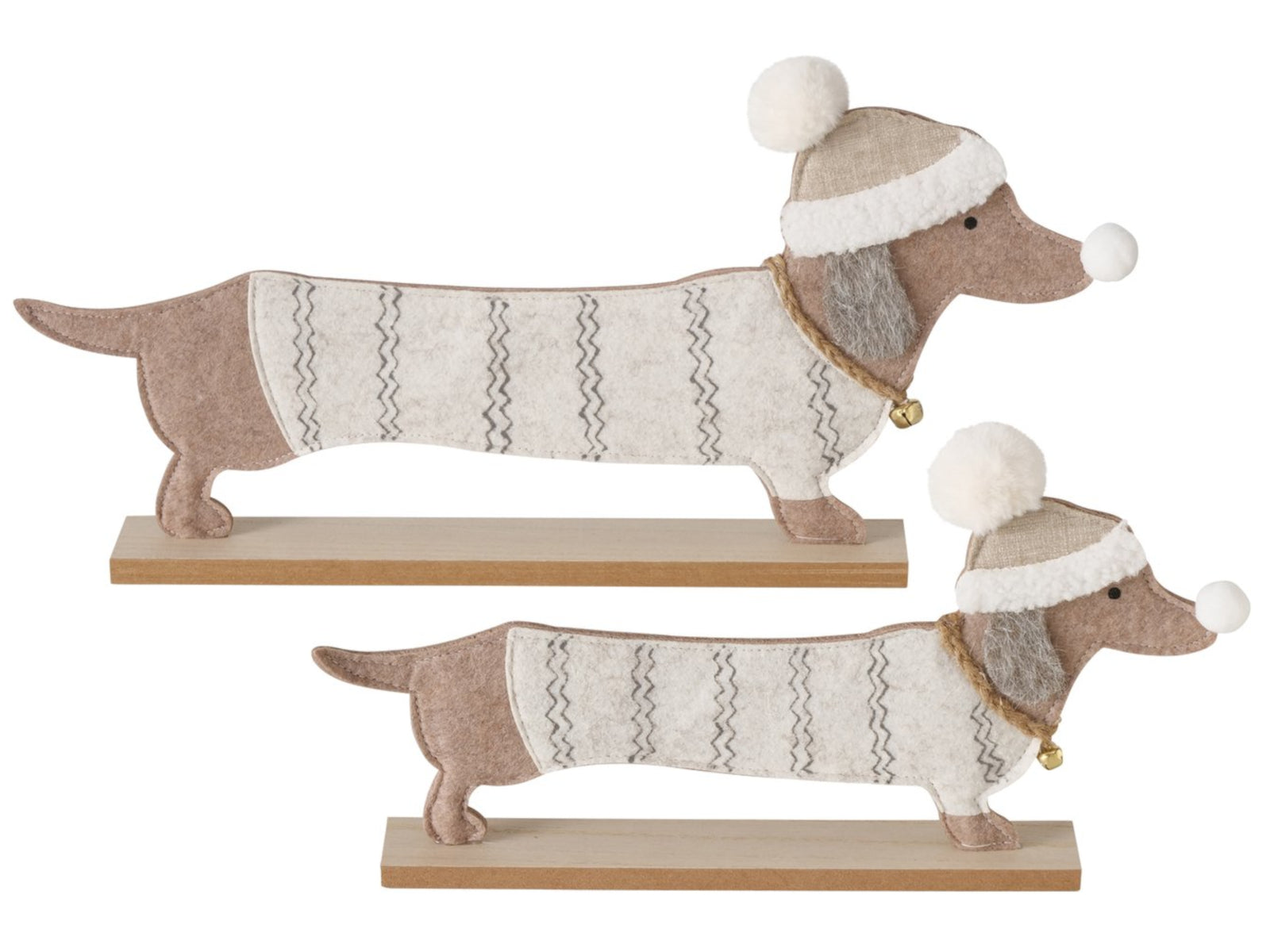 Boltze Figur Dackel beige 23cm (1 Stück) Freisteller 1