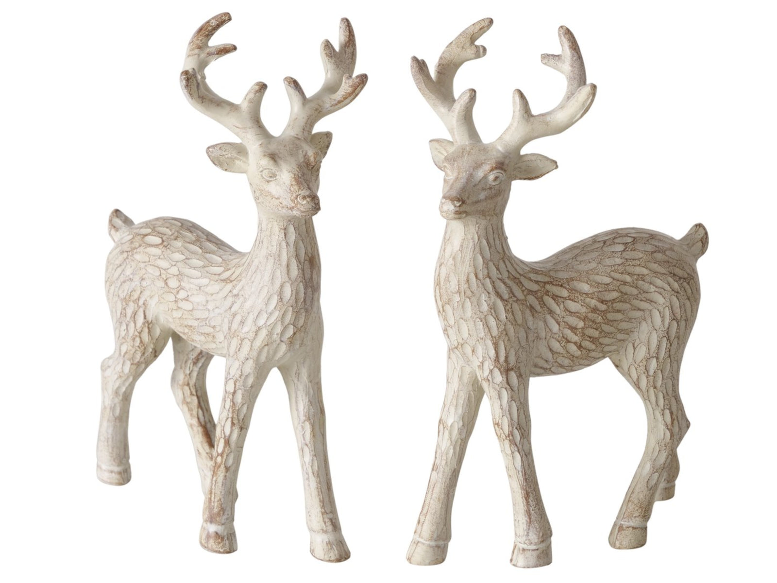 Boltze Malian Figur Hirsch sortiert weiß 13cm (1 Stück) Freisteller 1