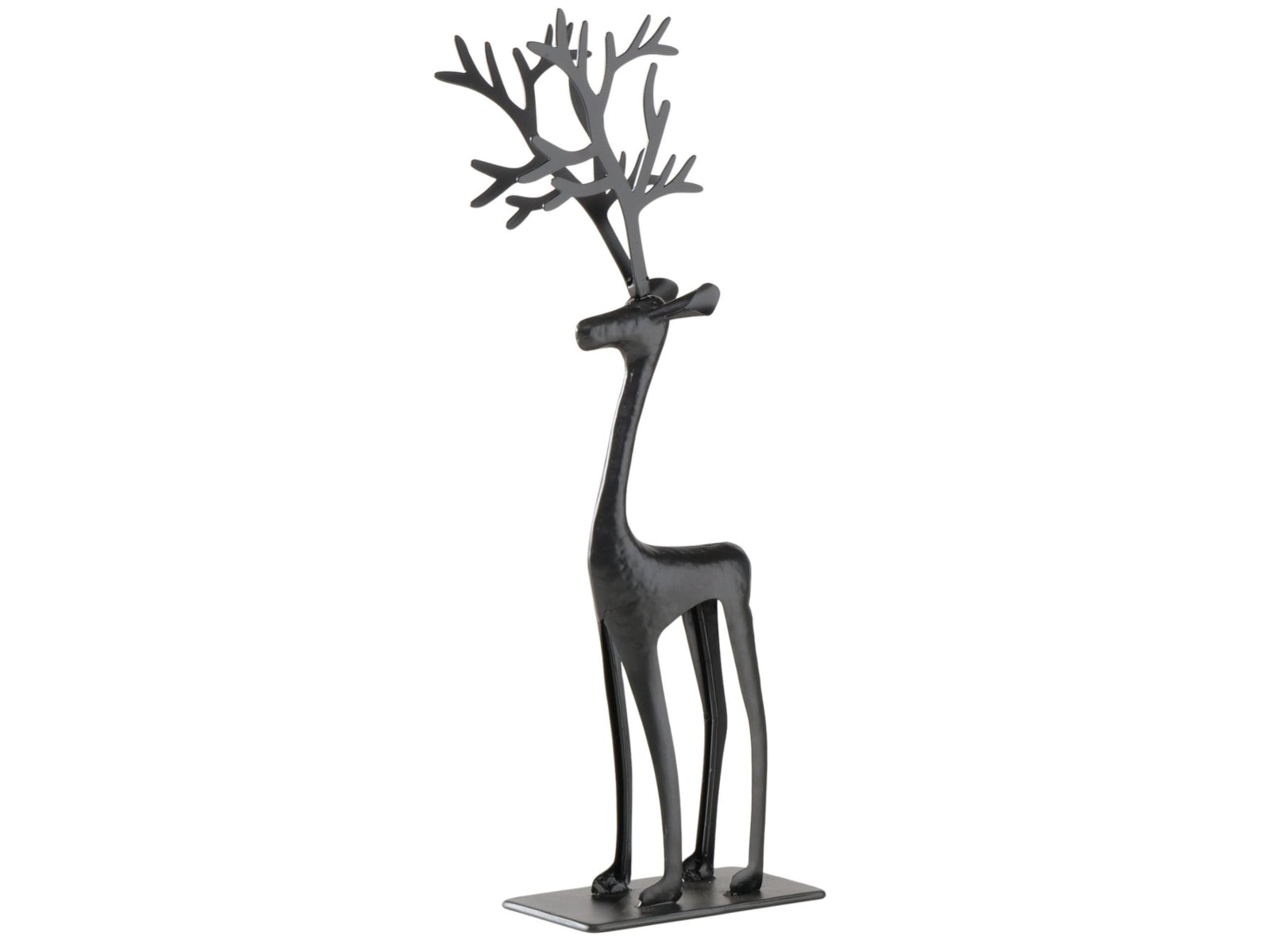 Boltze Cornelius Figur Hirsch schwarz 36cm (1 Stück) Freisteller 1