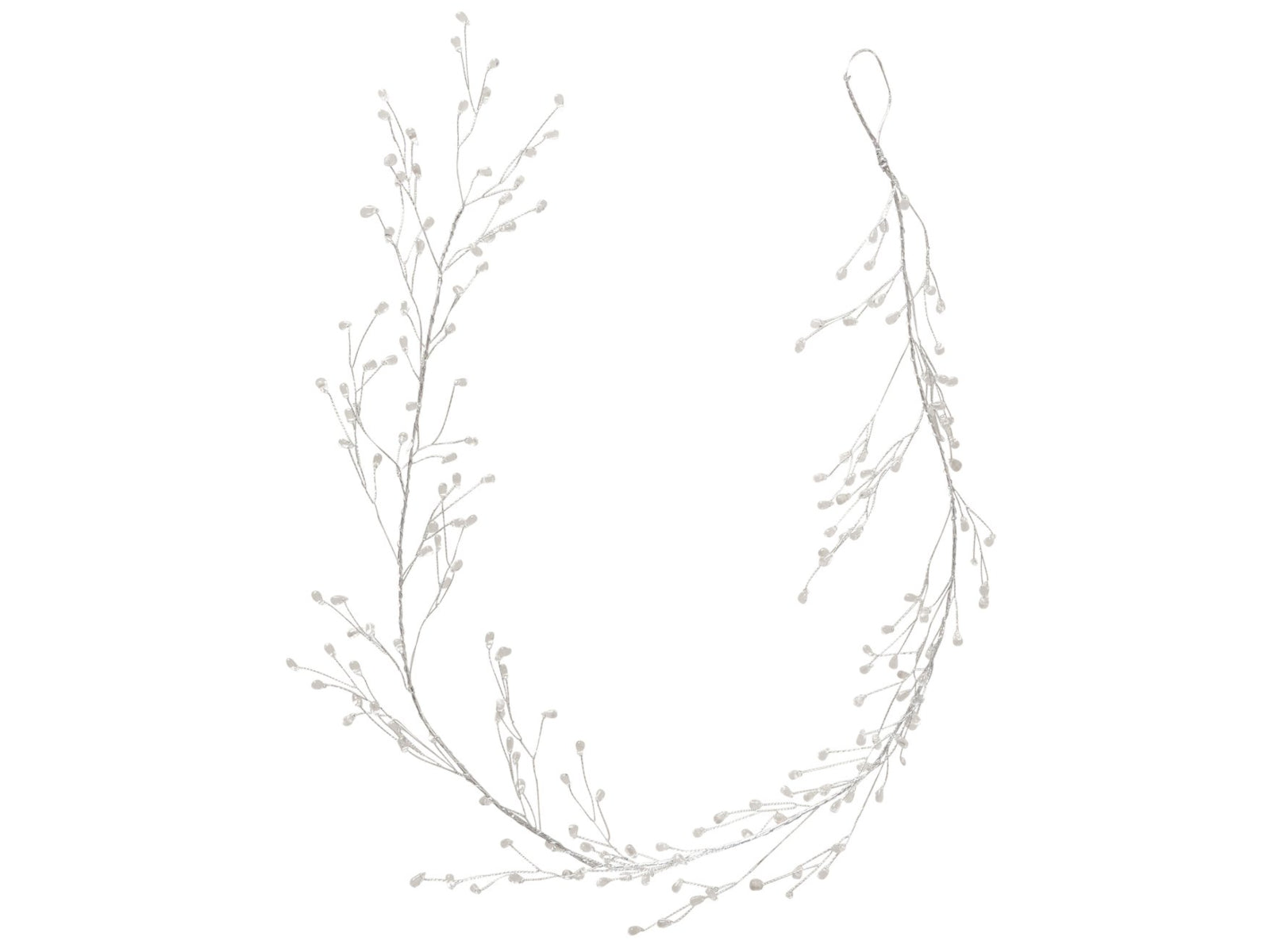 Boltze Gloomy Girlande silber 120cm (1 Stück) Freisteller 1