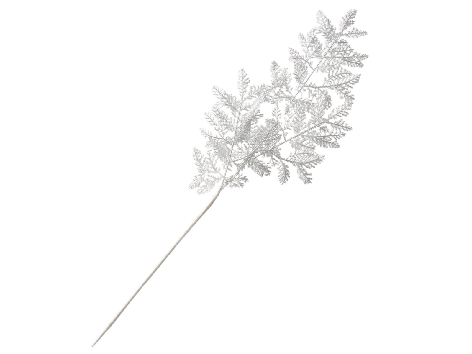 Boltze Dekozweig Blatt silber 80cm (1 Stück) Freisteller 1