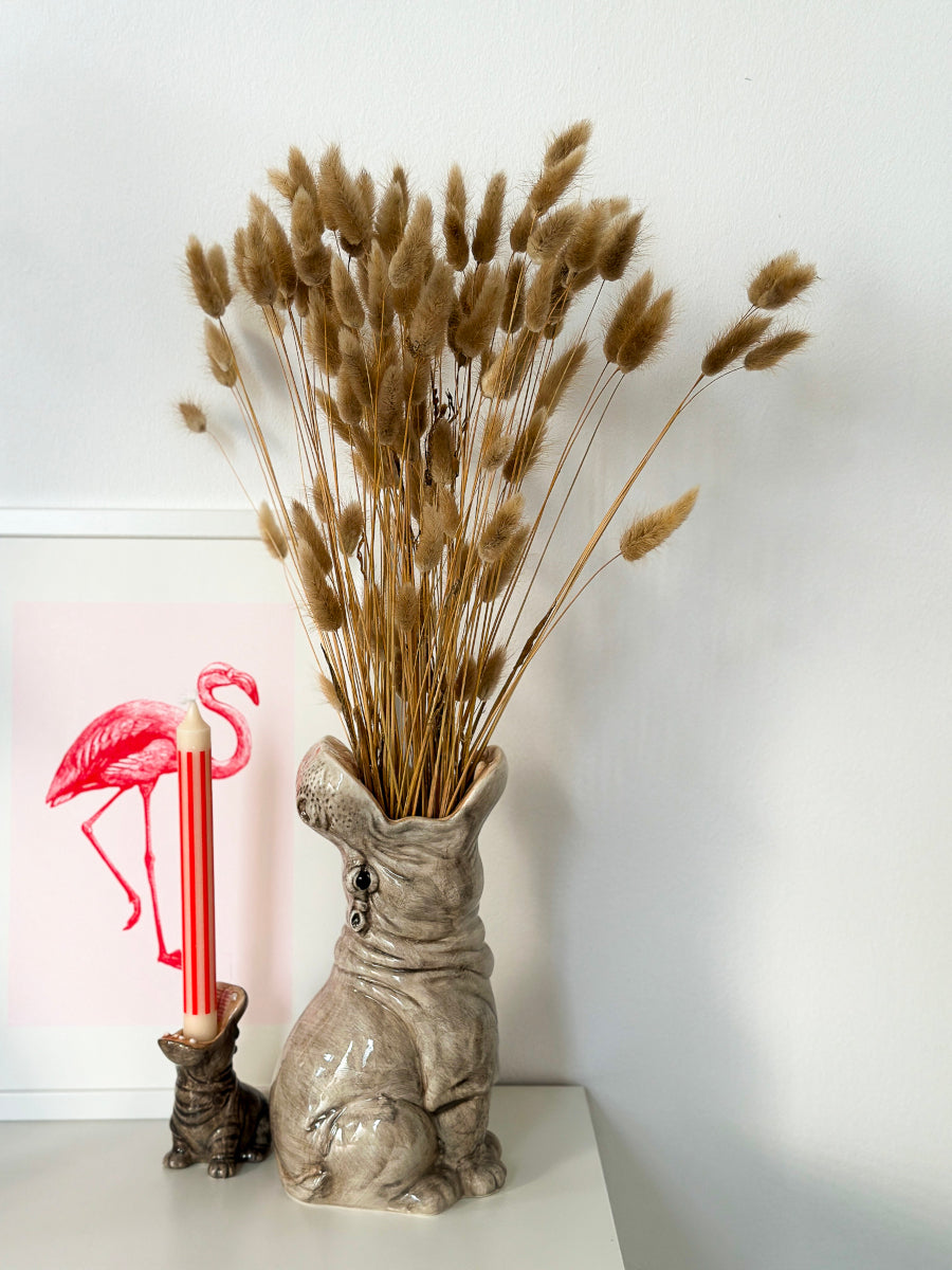 Donkey Products Hungry Hippos Vase grau 30cm Lifestyle 6