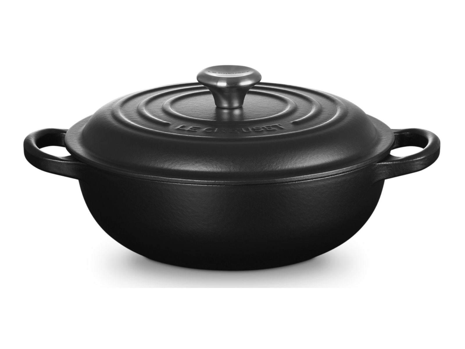 Le Creuset Stew Pot Signature rund schwarz matt 22cm