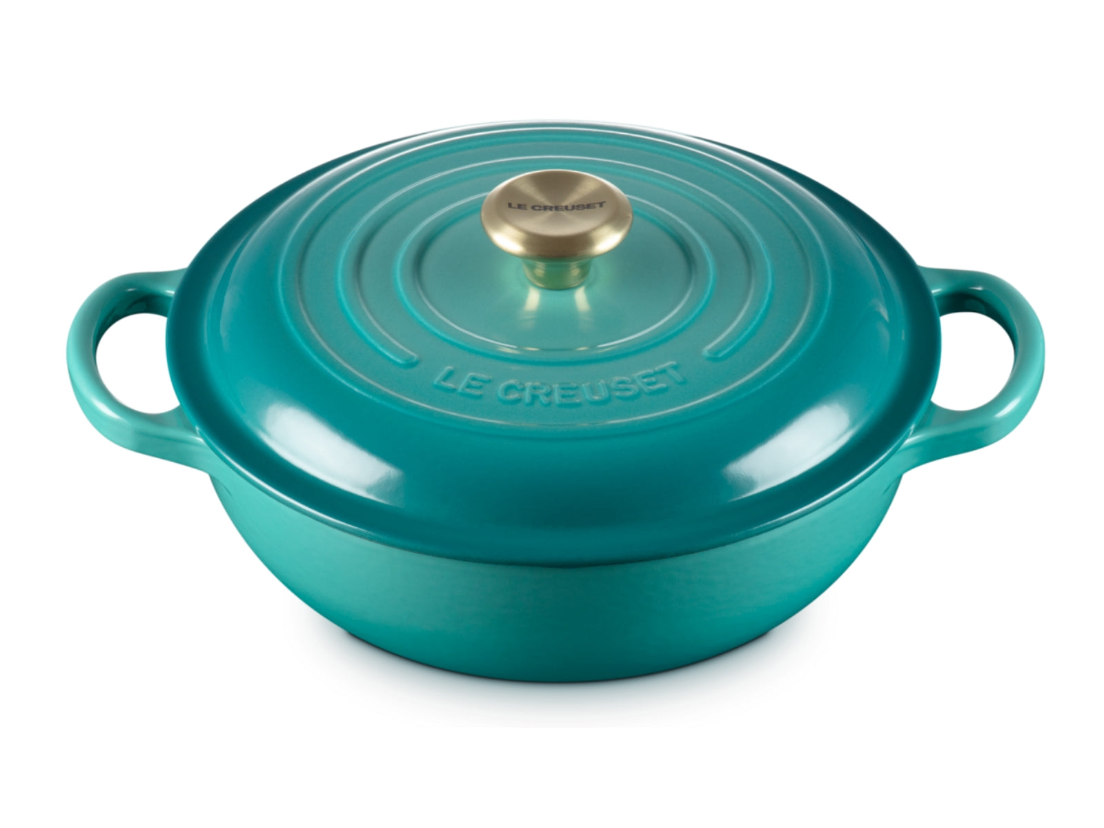 Le Creuset Stew Pot Signature rund bleu riviera 22cm - Produktbild 3
