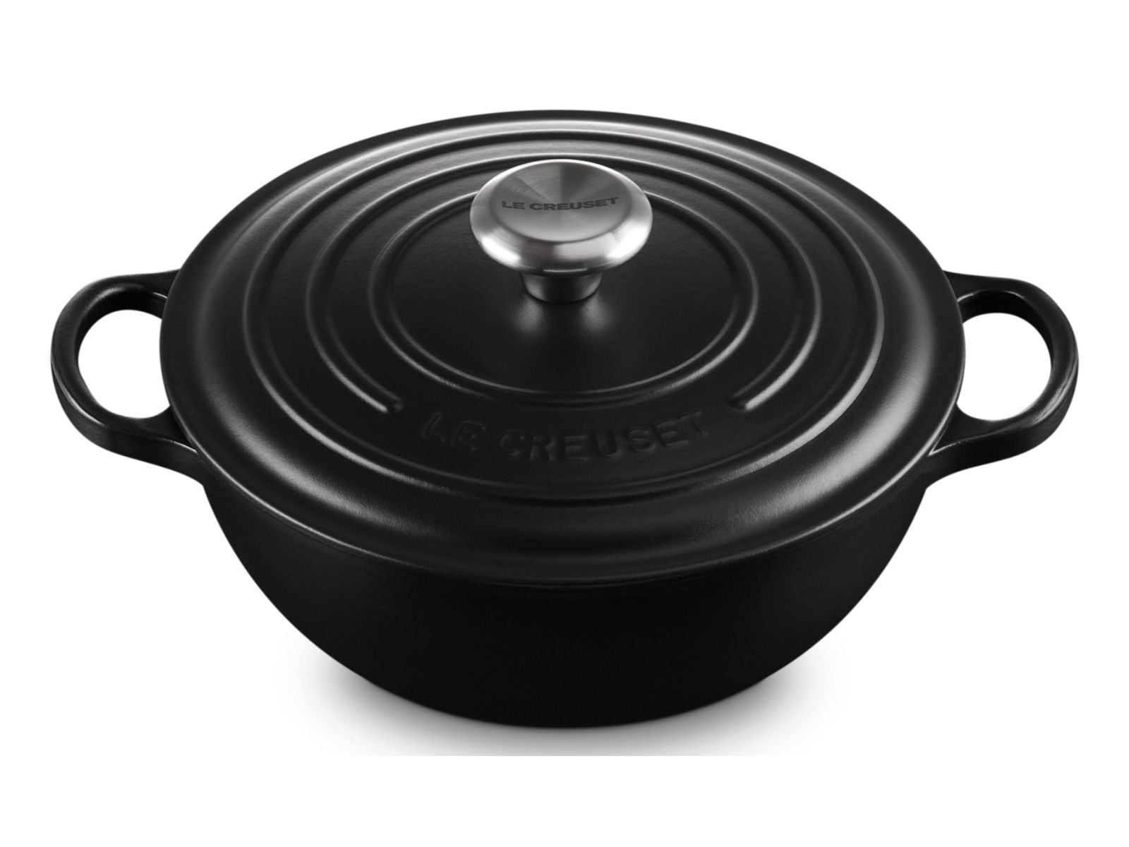 Le Creuset Bräter La Marmite Signature rund schwarz matt 24cm - Produktbild 4