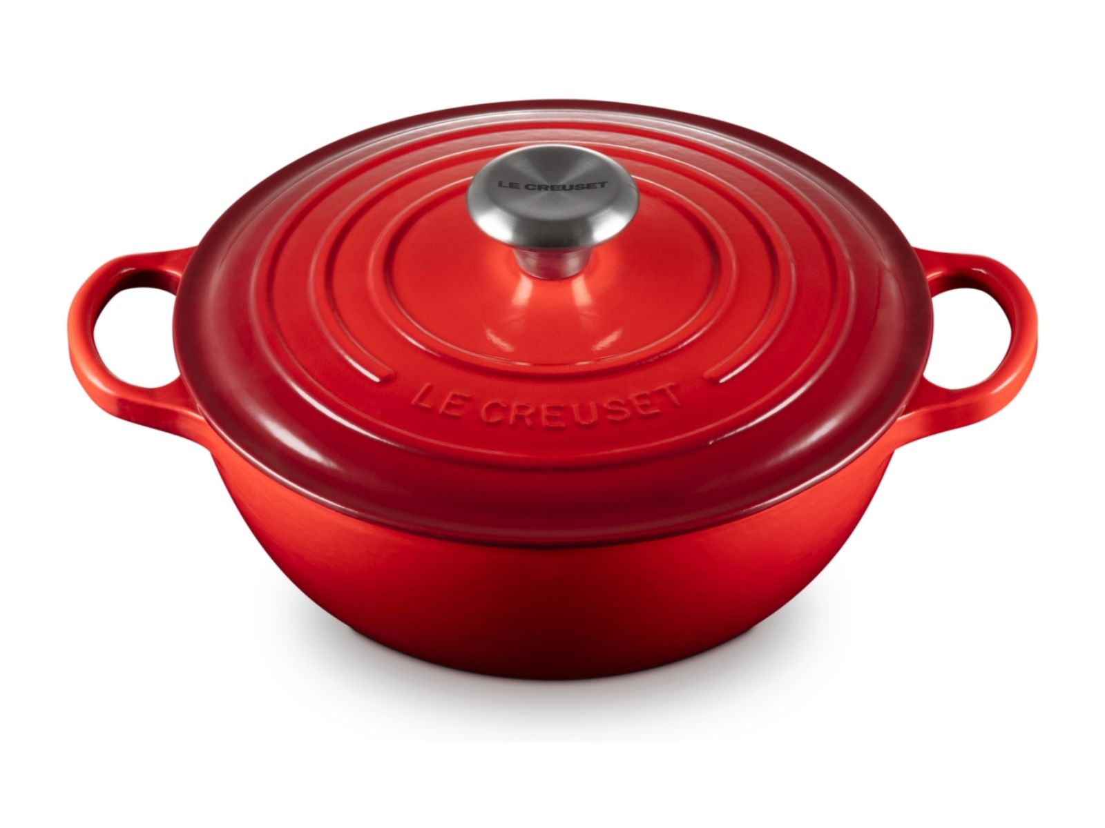 Le Creuset Bräter La Marmite Signature rund kirschrot 24cm - Produktbild 3
