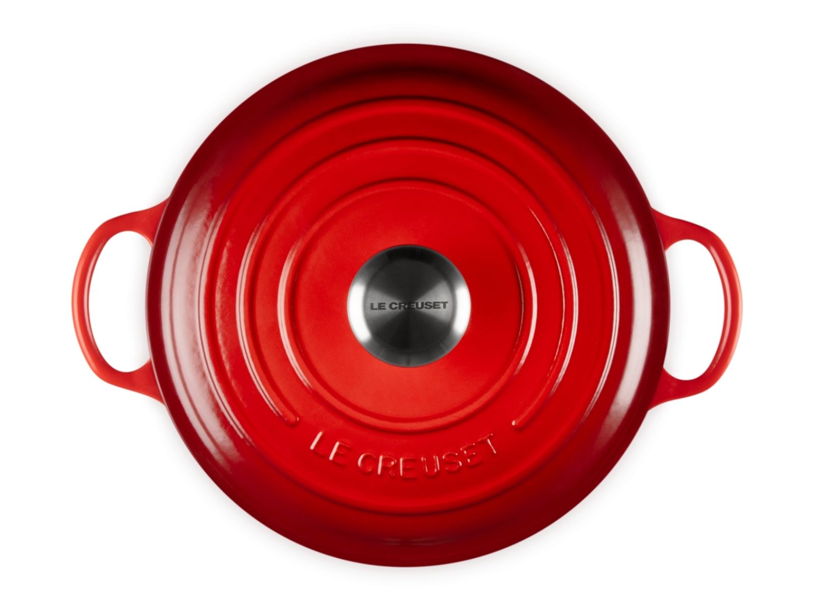 Le Creuset Bräter La Marmite Signature rund kirschrot 24cm - Produktbild 5